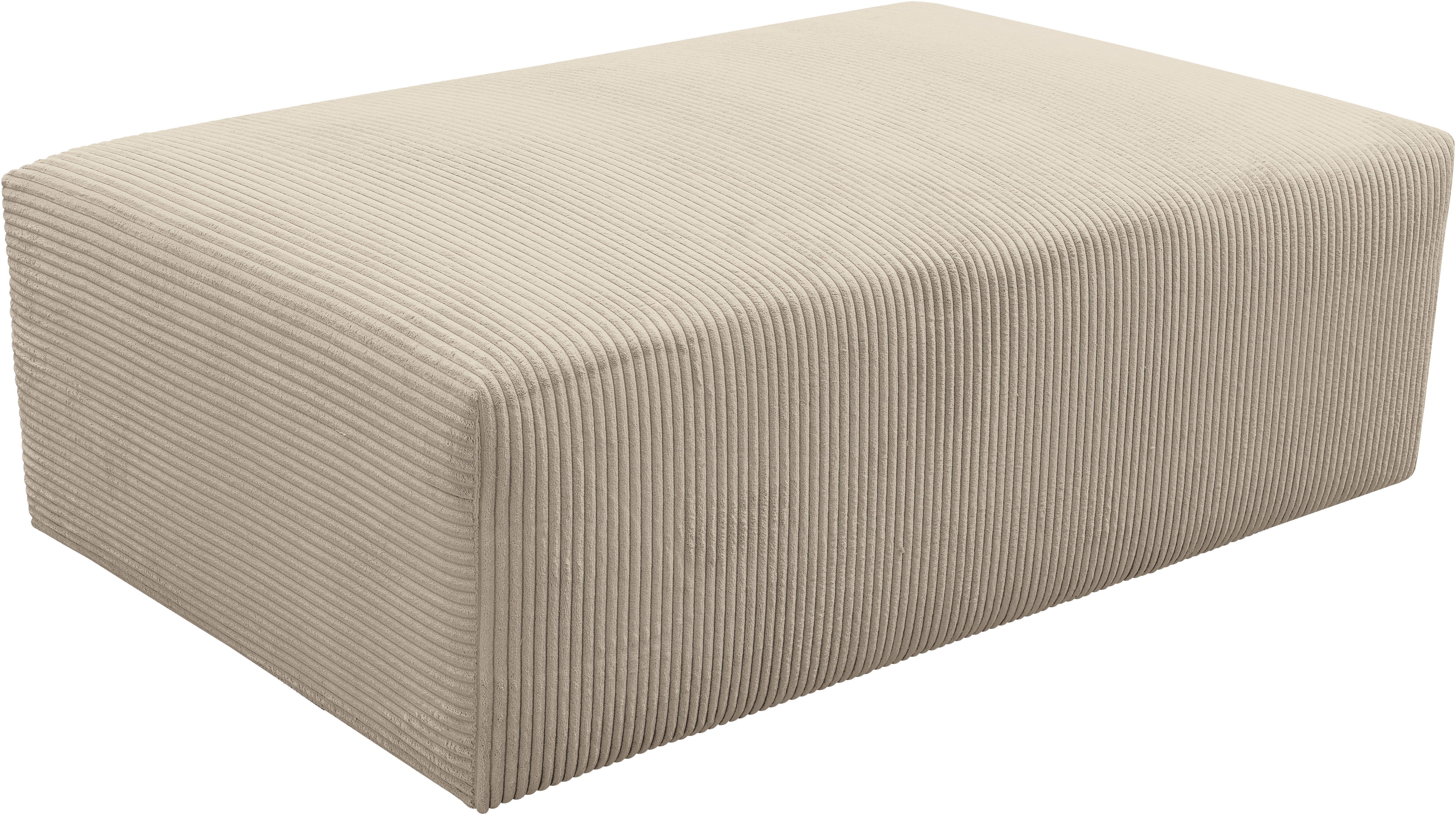 WERK2 Polsterhocker "Zeus-XL", Curvy Trend Hocker mit urbaner Optik günstig online kaufen