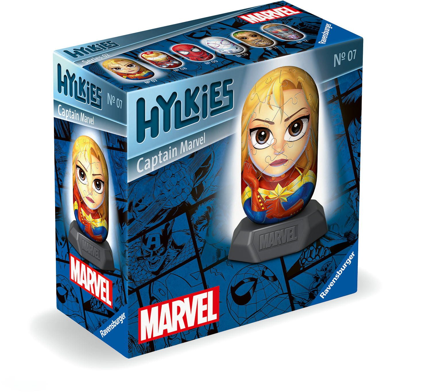 Ravensburger Puzzle 54 Teile 3D Puzzle Marvel Captain Marvel 12001156, Puzzleteile