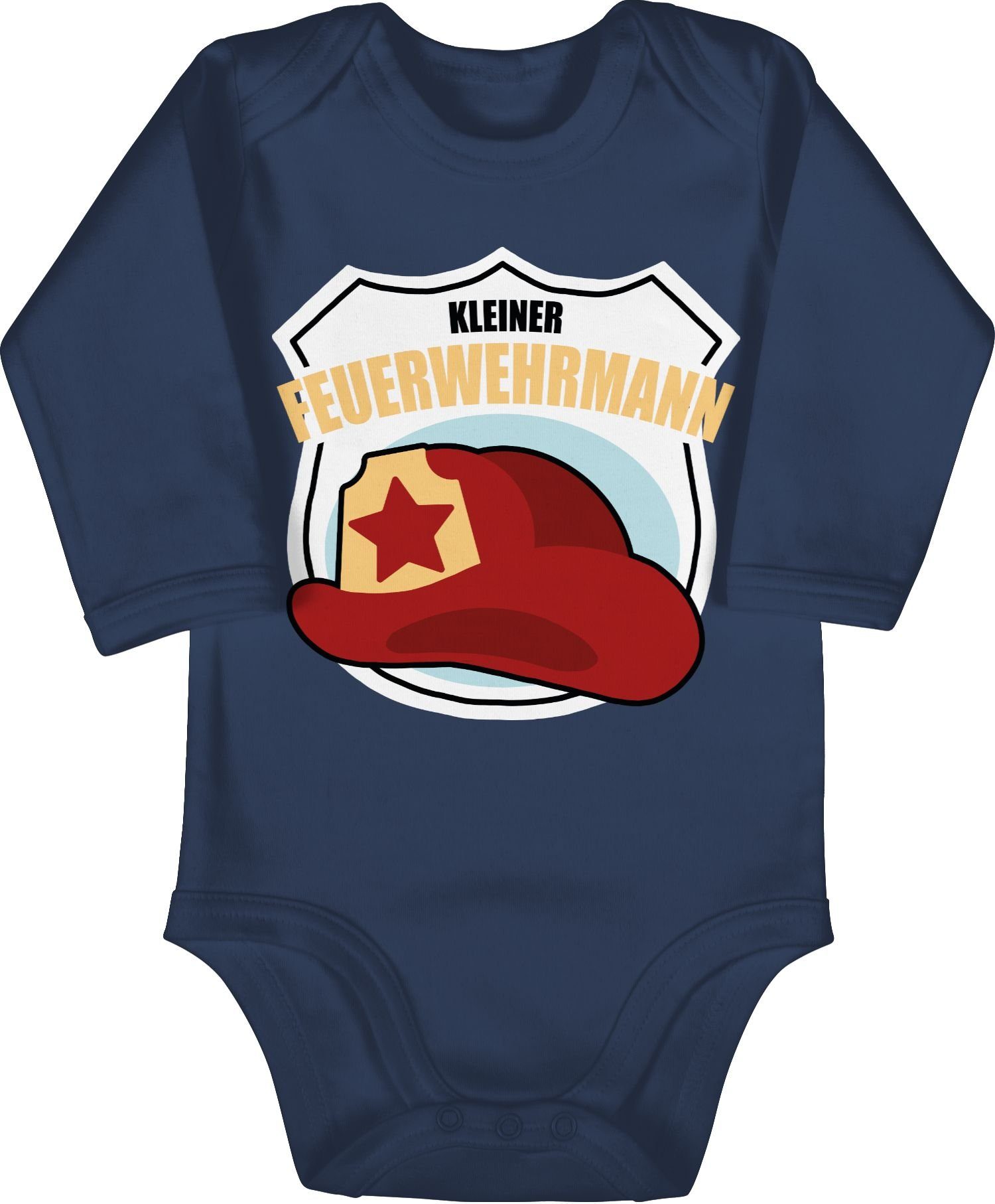 Shirtracer Shirtbody »Kleiner Feuerwehrmann - Feuerwehr Geschenke Baby -  Bio Baby Strampler langarm« baby strampler junge feuerwehr - babykleidung  witzig