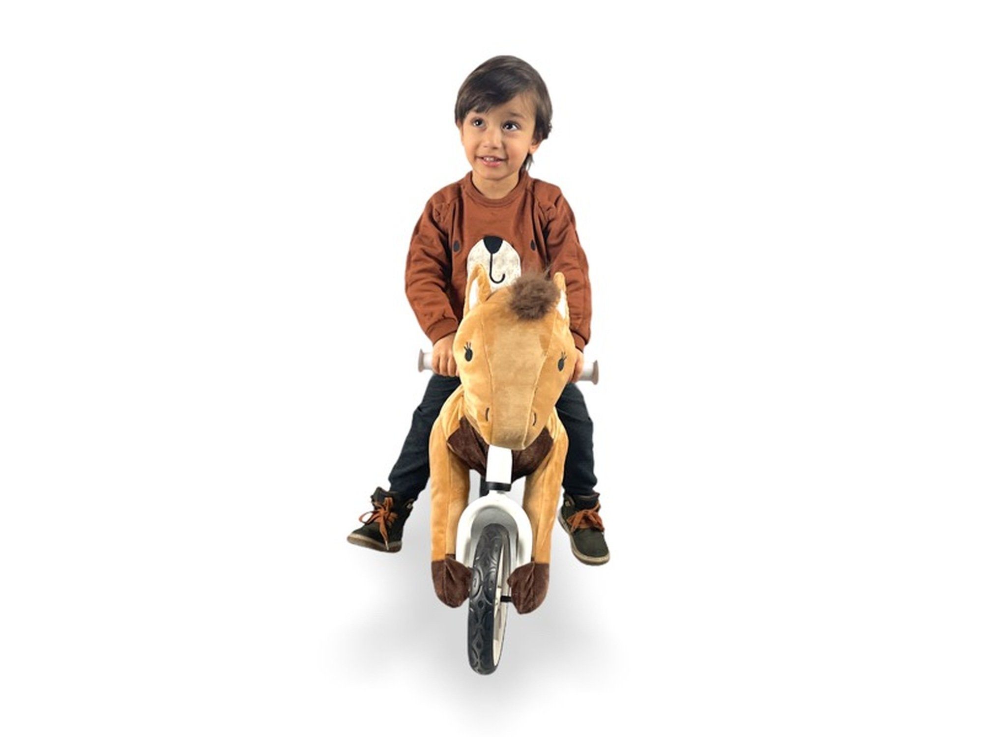 TPFLiving Laufrad Balance Bike mit Kunstledersitz EVA-Gummireifen, LED-Beleuchtung, und kg bis - Belastbarkeit Farbe