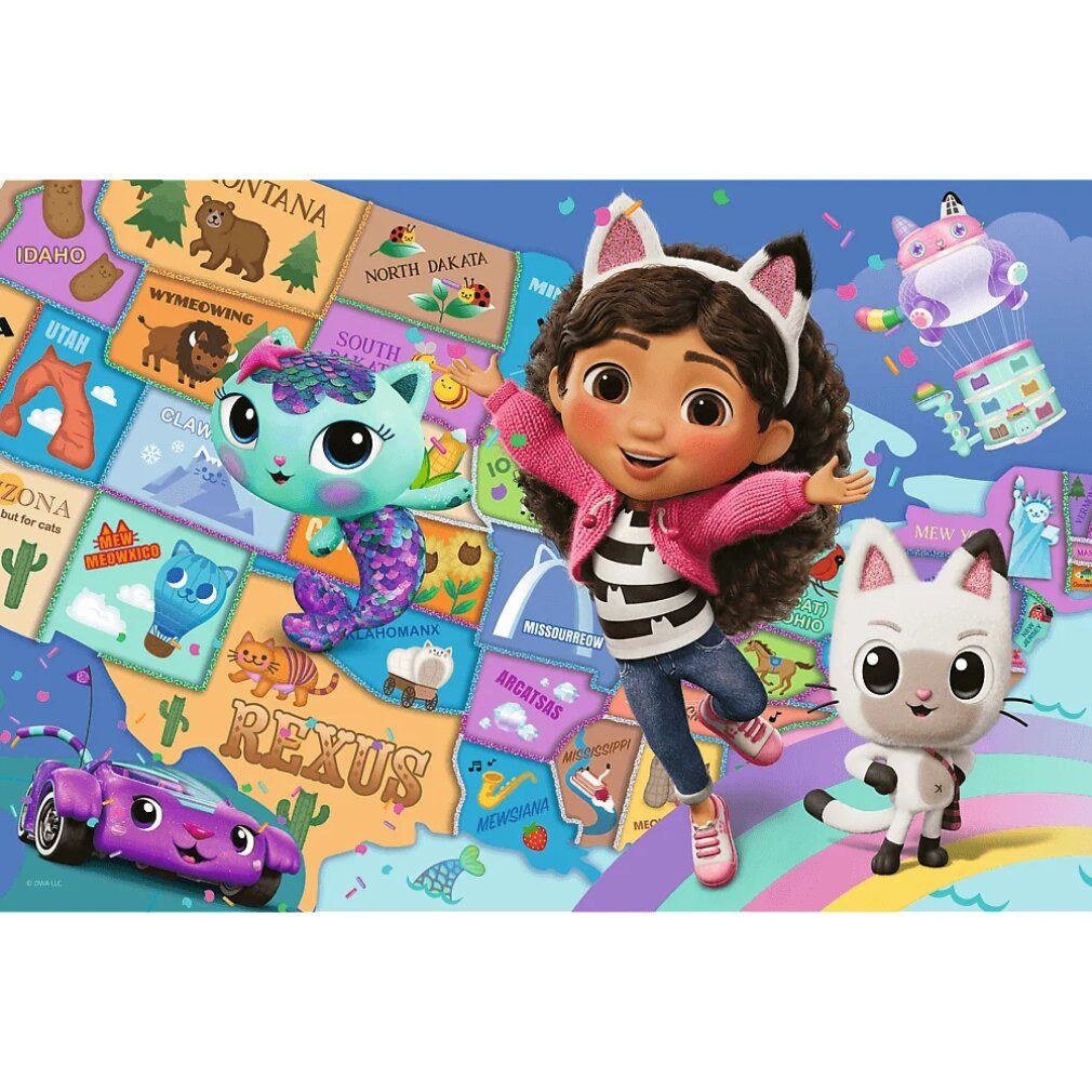 Trefl Puzzle Puzzle Gbins Zauberhaus: Eine Geschichte in einem Katzenhaus 100 DLC, Puzzleteile