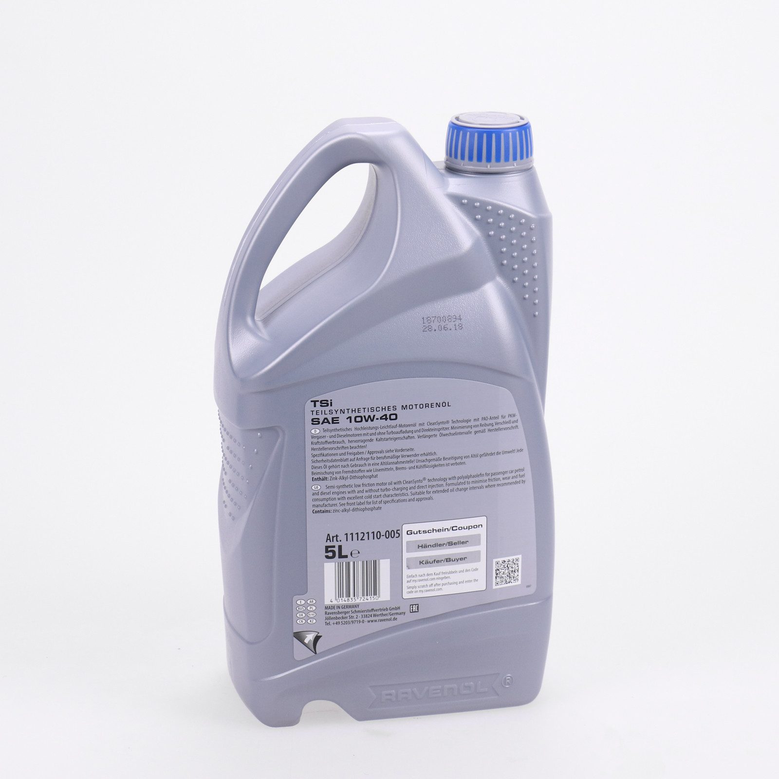 Ravenol Motoröl Ravenol Leichtlauföl TSi Motoröl Öl SAE 10W40 5L MB 229.1 ACEA A3/B3
