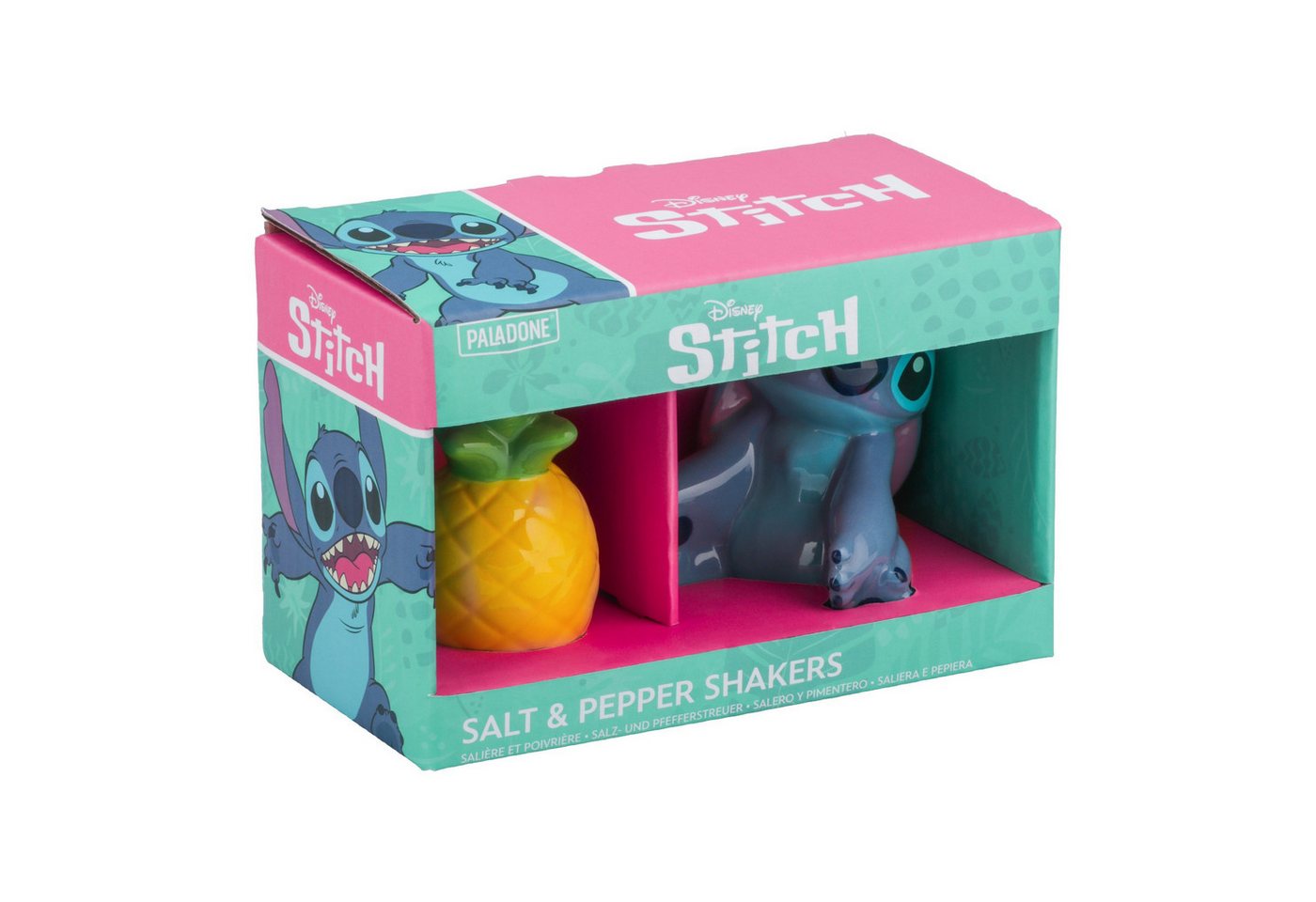 Paladone Salz- / Pfefferstreuer Stitch and Pineapple Salz- und Pfefferstreuer – offiziell lizenzier, (1-tlg), offiziell lizensiert