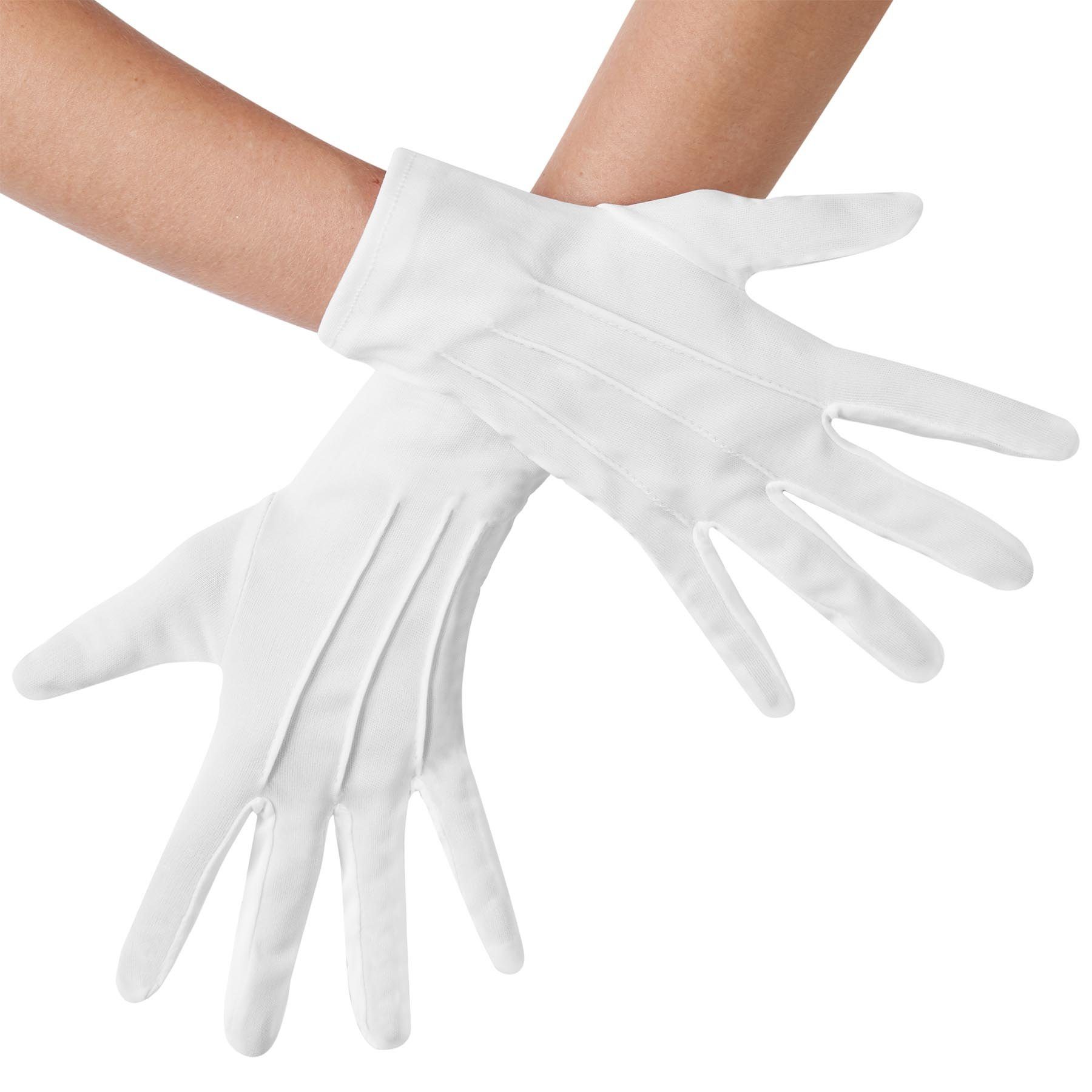 Kostüm Handschuhe mit Biesen
