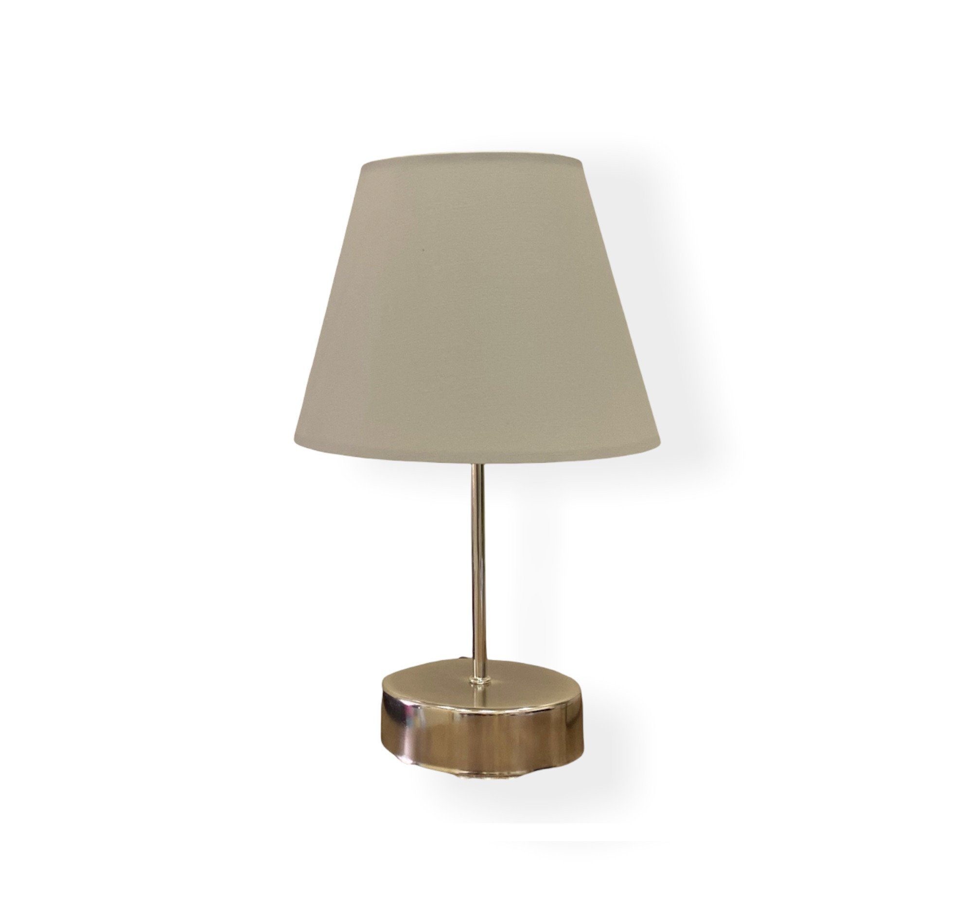 Opviq 203FLH, Schreibtischlampe Metallfuß Beige,