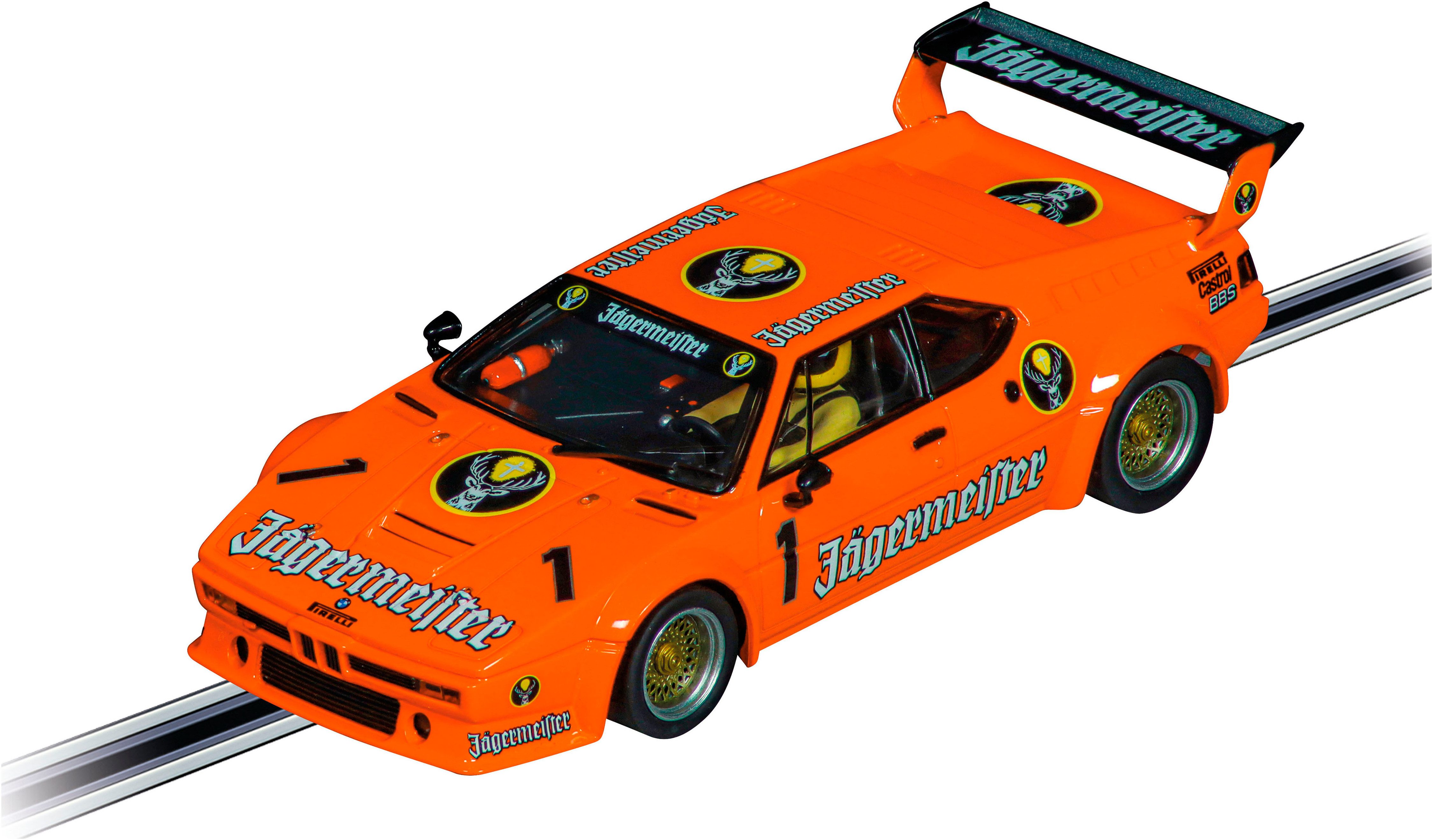 Carrera® Rennbahn-Auto BMW M1 Procar "Jägermeister Racing Team, No.1", Maßstab 1:32; mit Lichteffekt