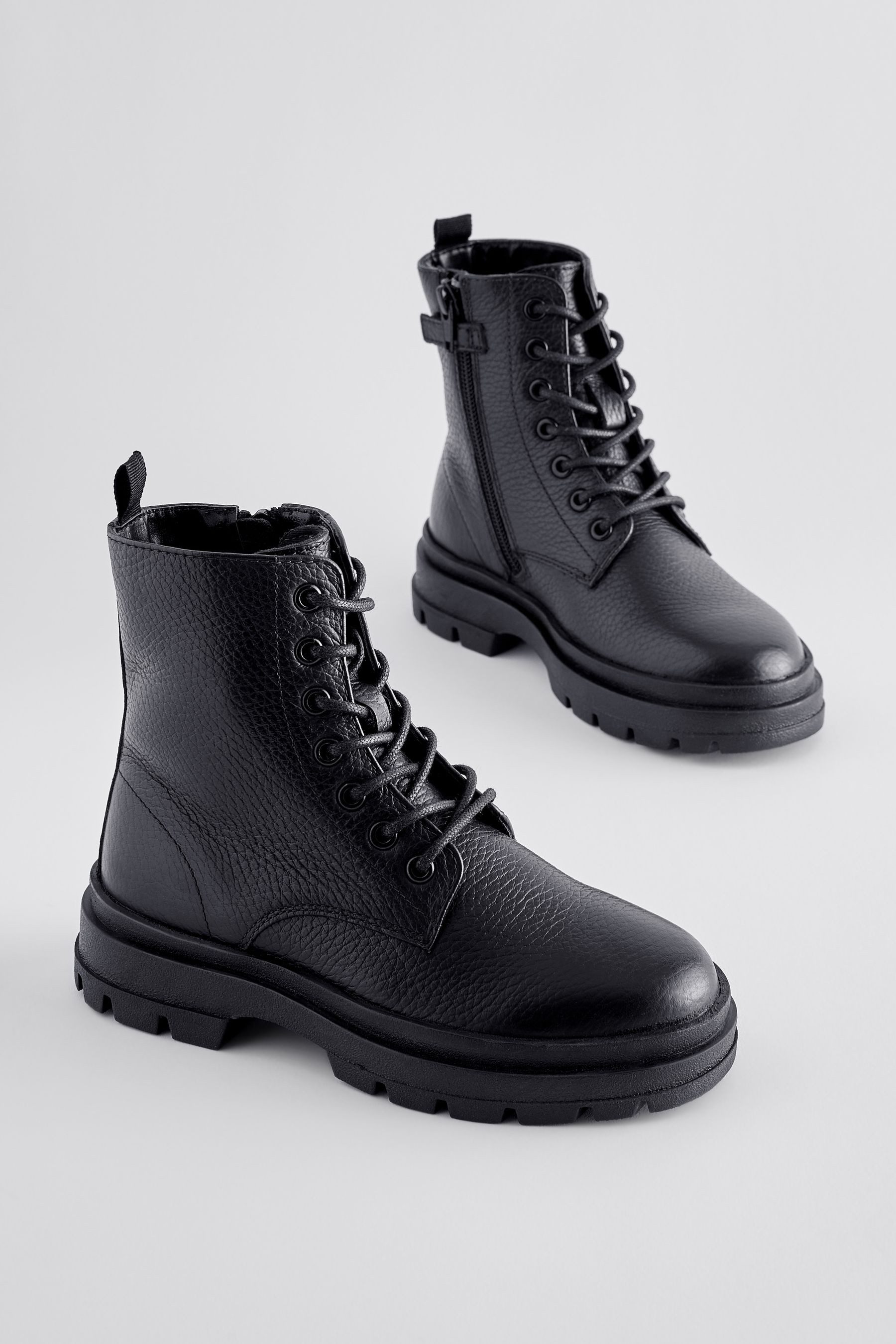 Next Lederstiefel zum Schnüren Schnürstiefelette (1-tlg) günstig online kaufen