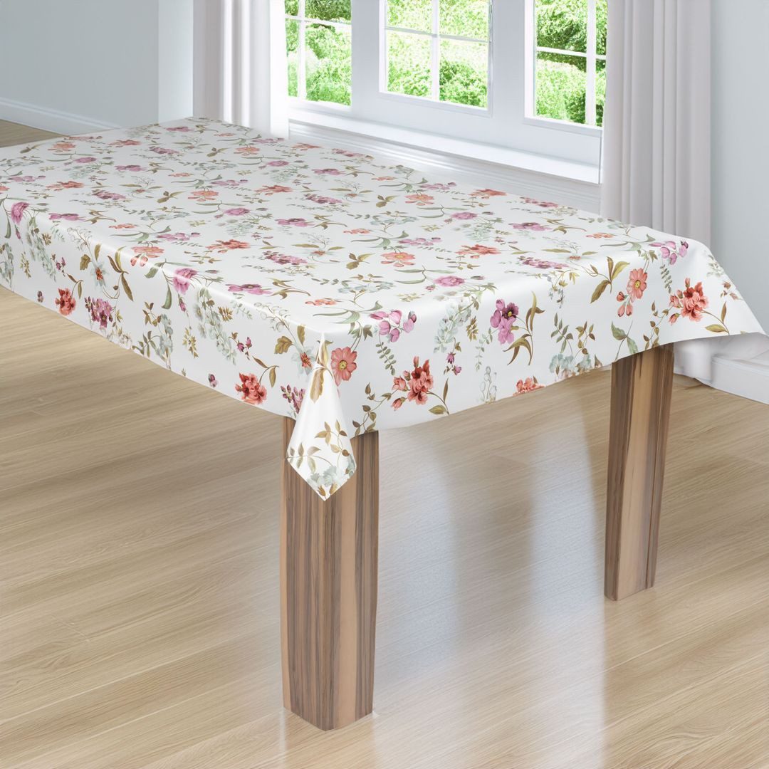 laro Tischdecke laro Wachstuch-Tischdecke Wachstischdecke Blumen günstig online kaufen