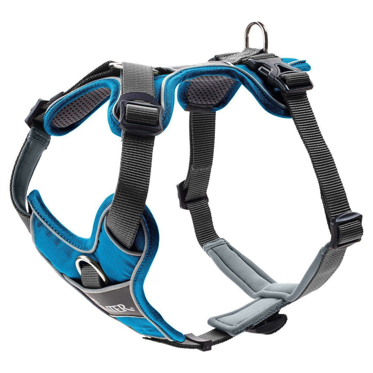 Hunter Tierbedarf Hunde-Geschirr Geschirr Divo hellblau/grau günstig online kaufen