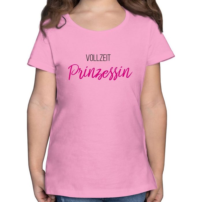 Shirtracer T-Shirt Vollzeit Prinzessin - Statement Sprüche Kinder - Mädchen Kinder T-Shirt kinder prinzessin tshirt - coole t-shirts mädchen - maedchen shirt