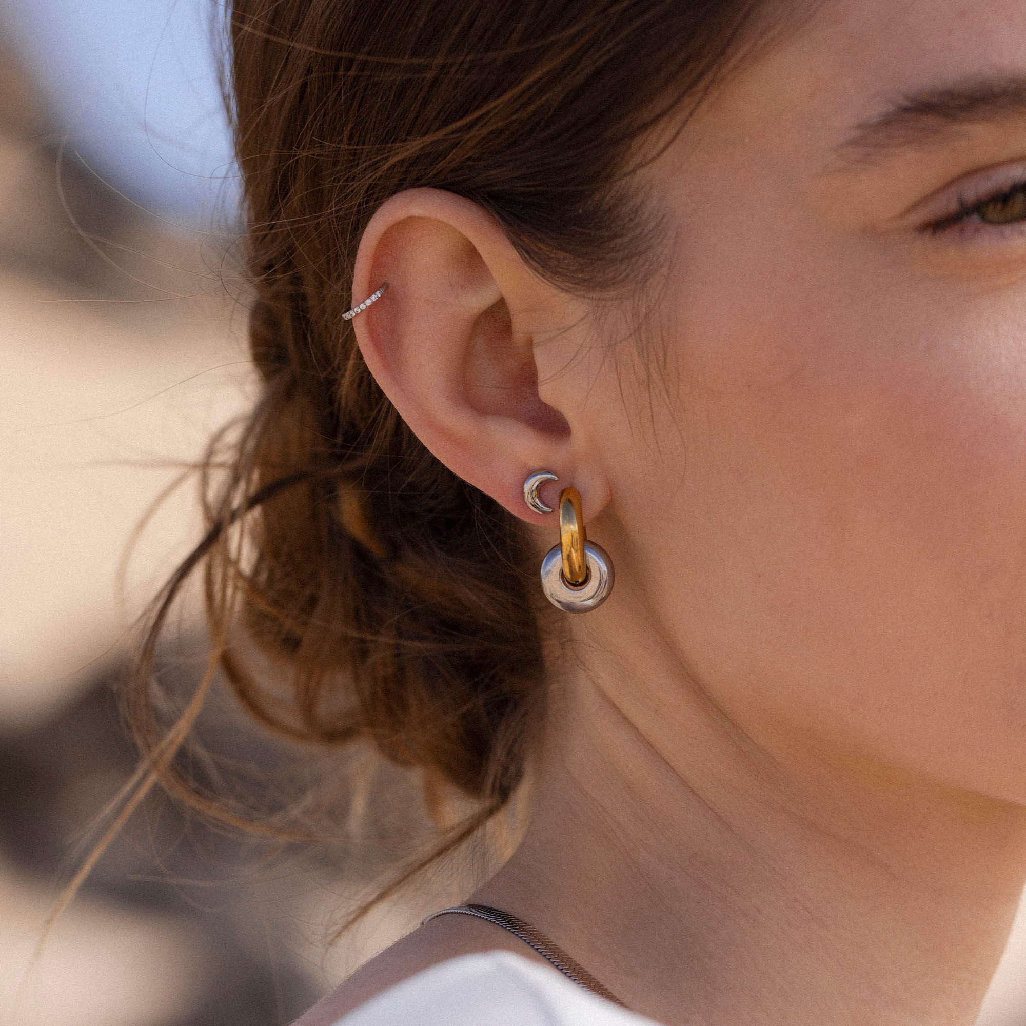 Purelei Single-Ohrstecker Schmuck Geschenk Piercing Moon, günstig online kaufen