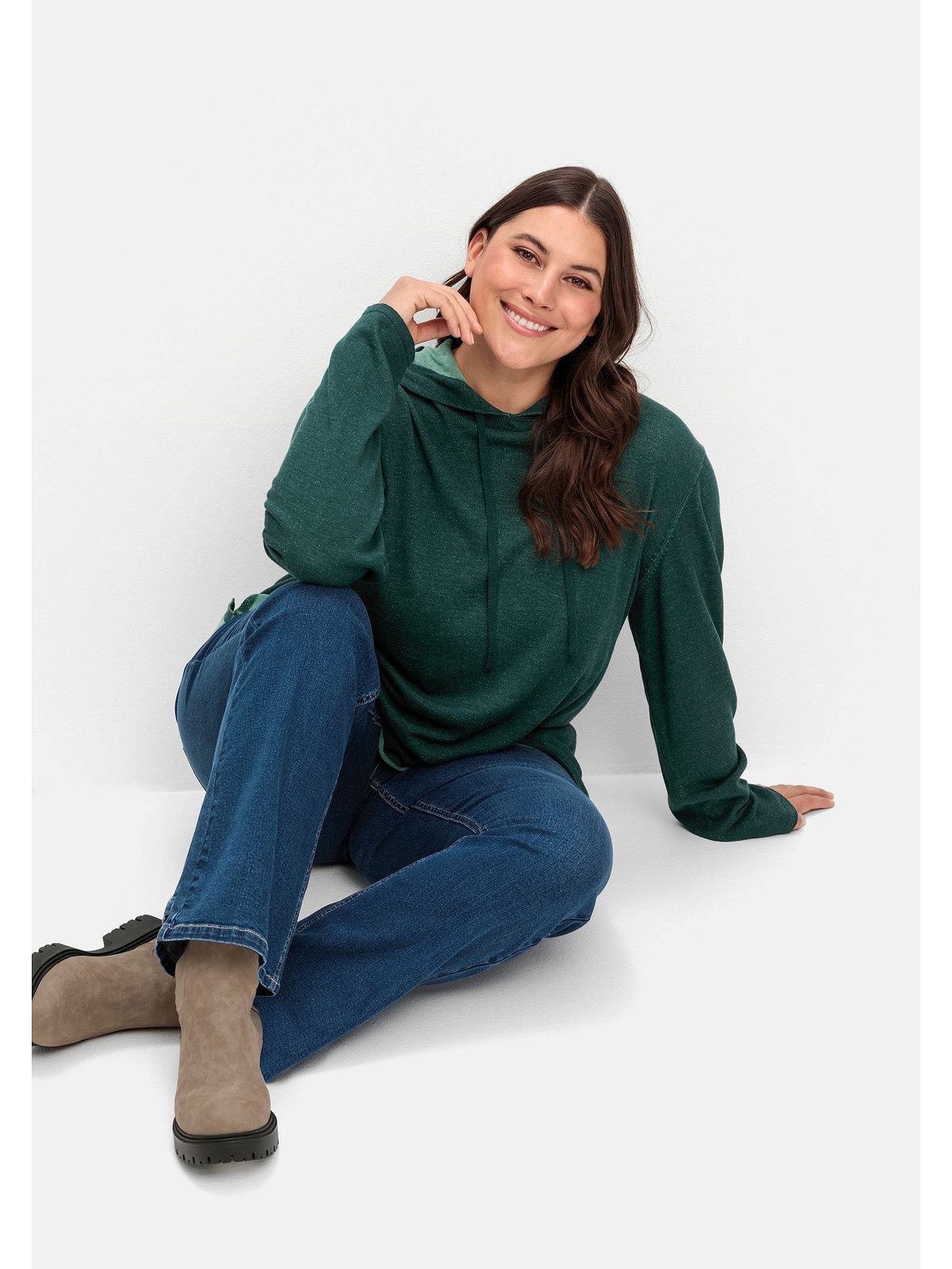 Sheego Stretch-Jeans Große Größen mit hohem Bund, im Curvy-Schnitt ANNE