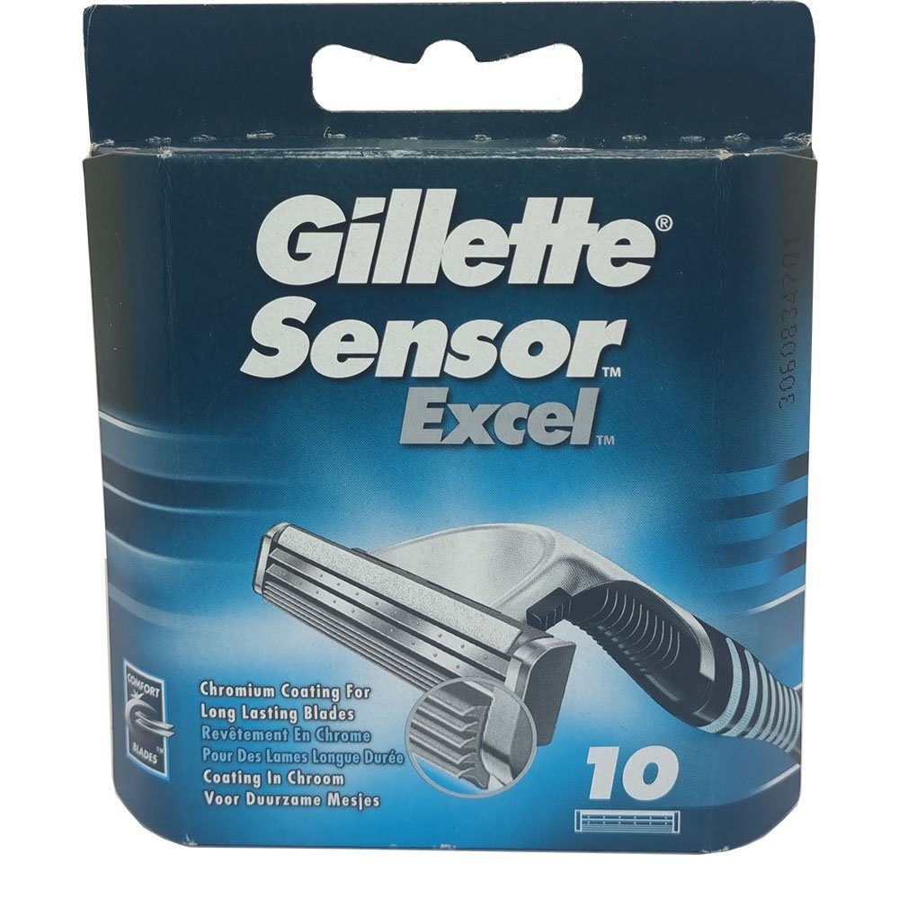 Gillette Rasierklingen Sensor Excel, 10-tlg., Pack 10er