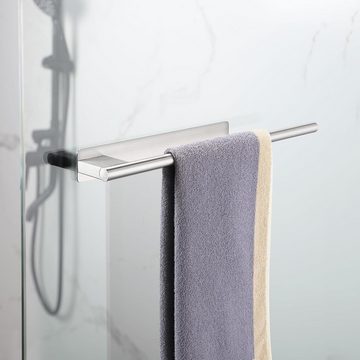 BlauCoastal Handtuchhalter Handtuchhalter 304 Edelstahl Handtuchstange Silber, für Küche Selbstklebend Gästehandtuch Halter Wandmontierter