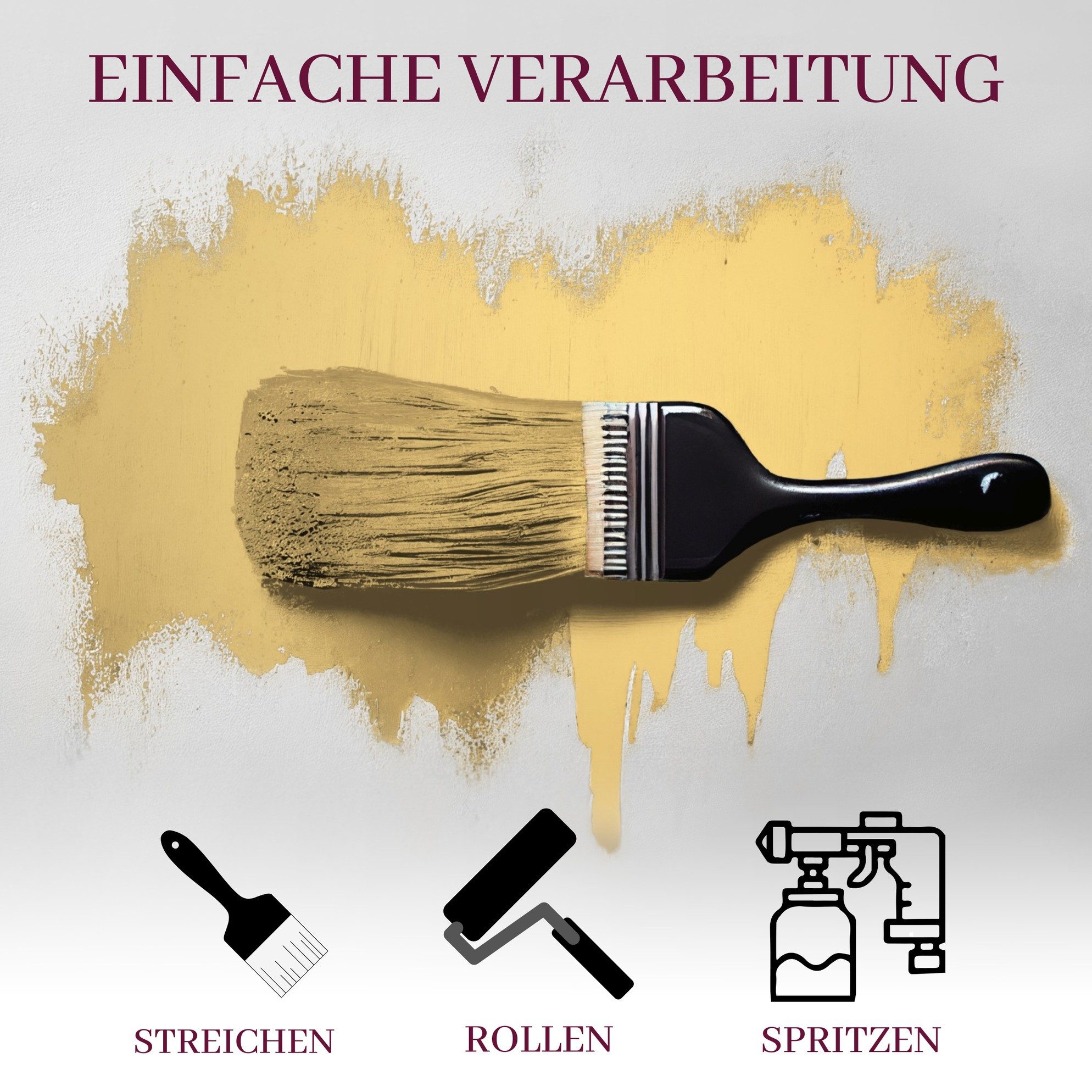 Tadessi Wandfarbe Wall Select - Weiche Grautöne - Dispersion - 1L