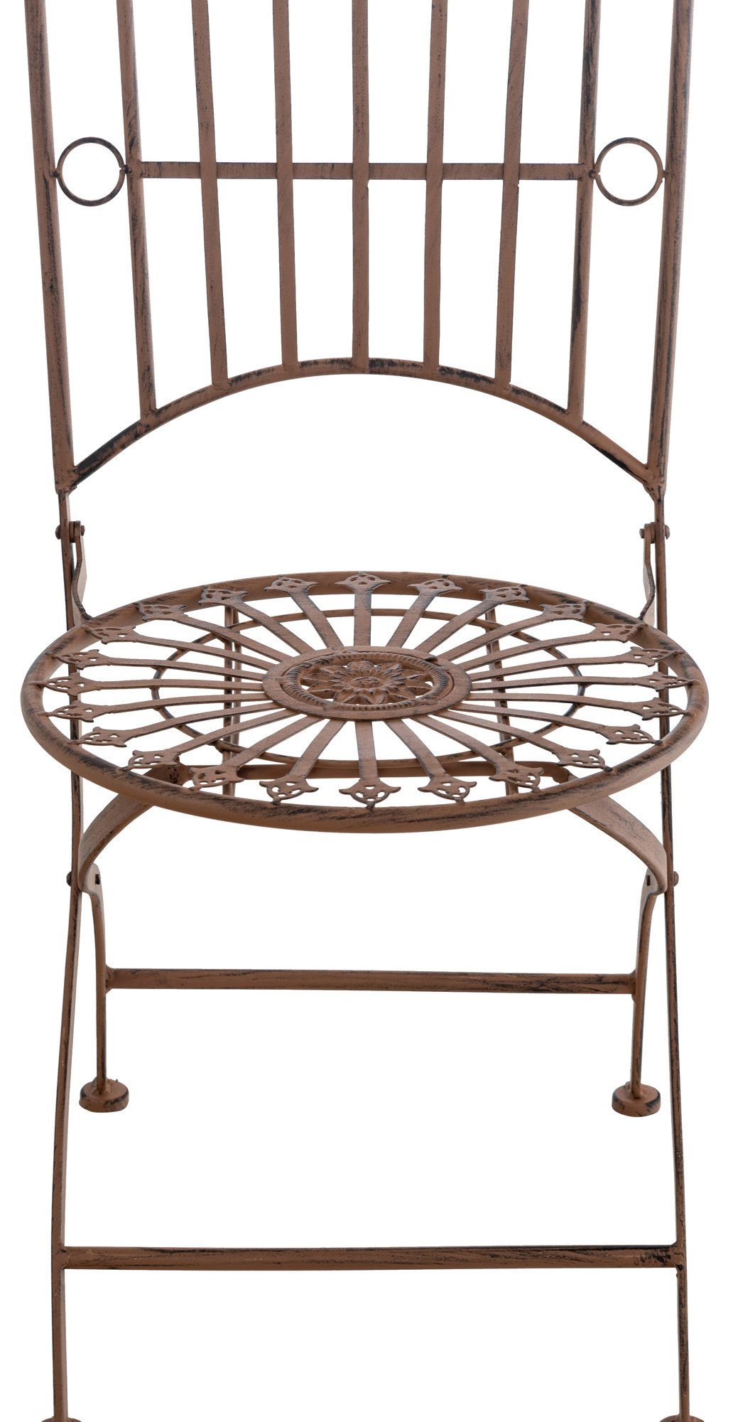 CLP Gartenstuhl braun aus gefertigt Sadao, Eisen antik