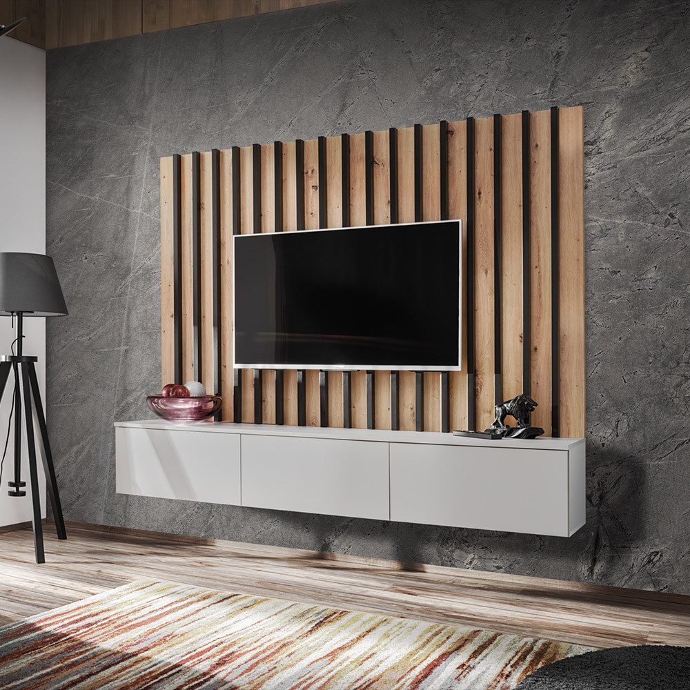 Lomadox Wohnwand VENOSA-164, Anbauwand Schrankwand 180cm, günstig online kaufen