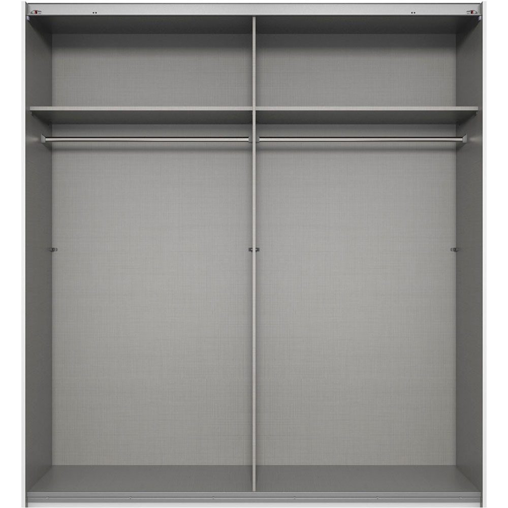 Wimex Schwebetürenschrank Liverpool (Liverpool, 1-St., Schwebetürenschrank) 180x64x198cm Plankeneiche / graphit