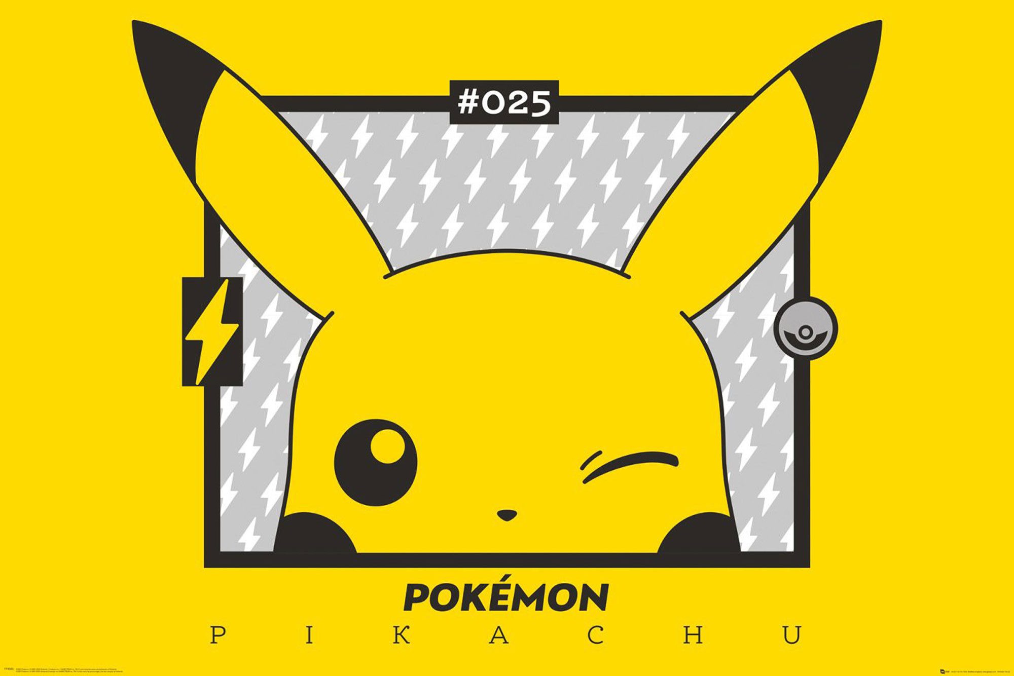 Poster Pokemon - Pokémon - Poster - Pikachu wink
