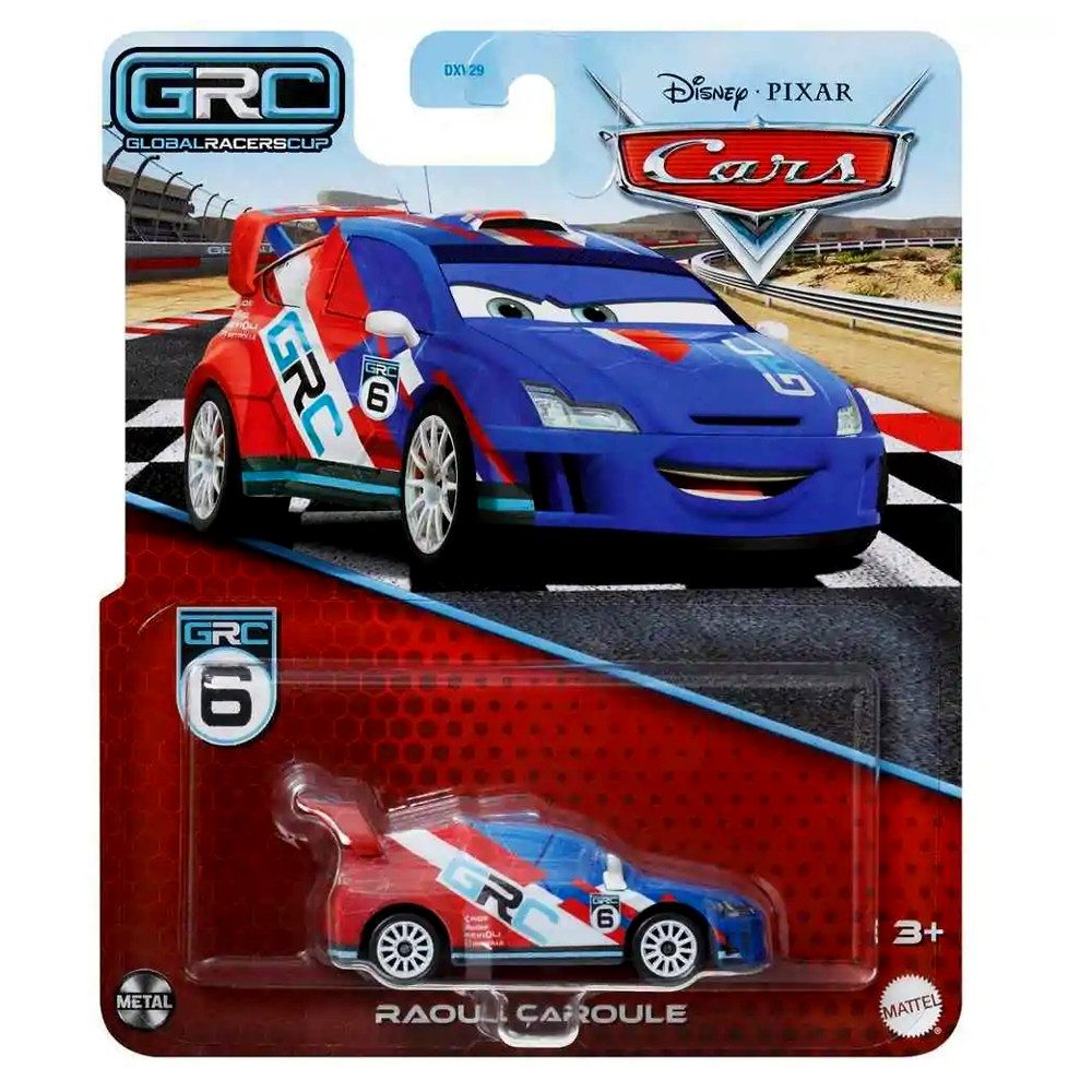 Disney Cars Spielzeug-Rennwagen Raoul Caroule HTY12 Disney Cars GRC Die-Cast 1:55 Fahrzeuge