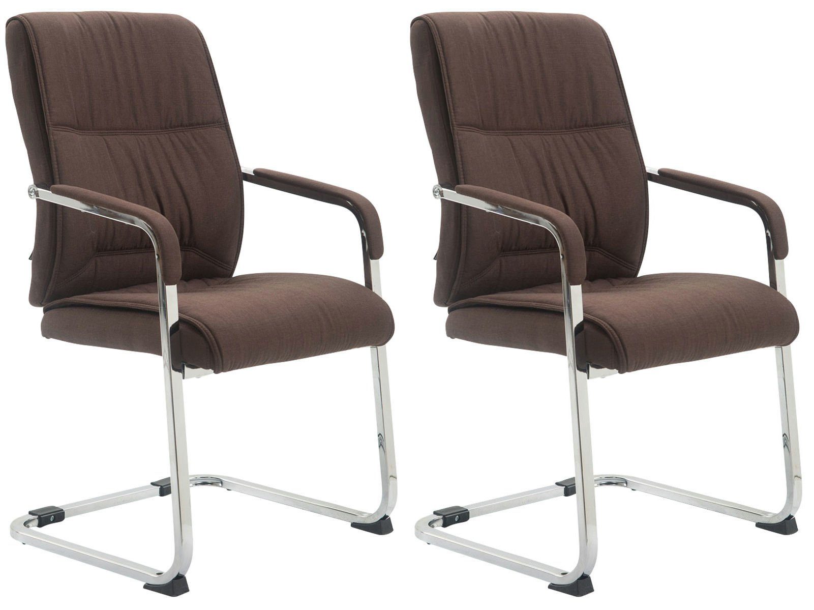 CLP Besucherstuhl Anubis Stoff (2er Set, 2 St), Freischwinger, Armlehnen