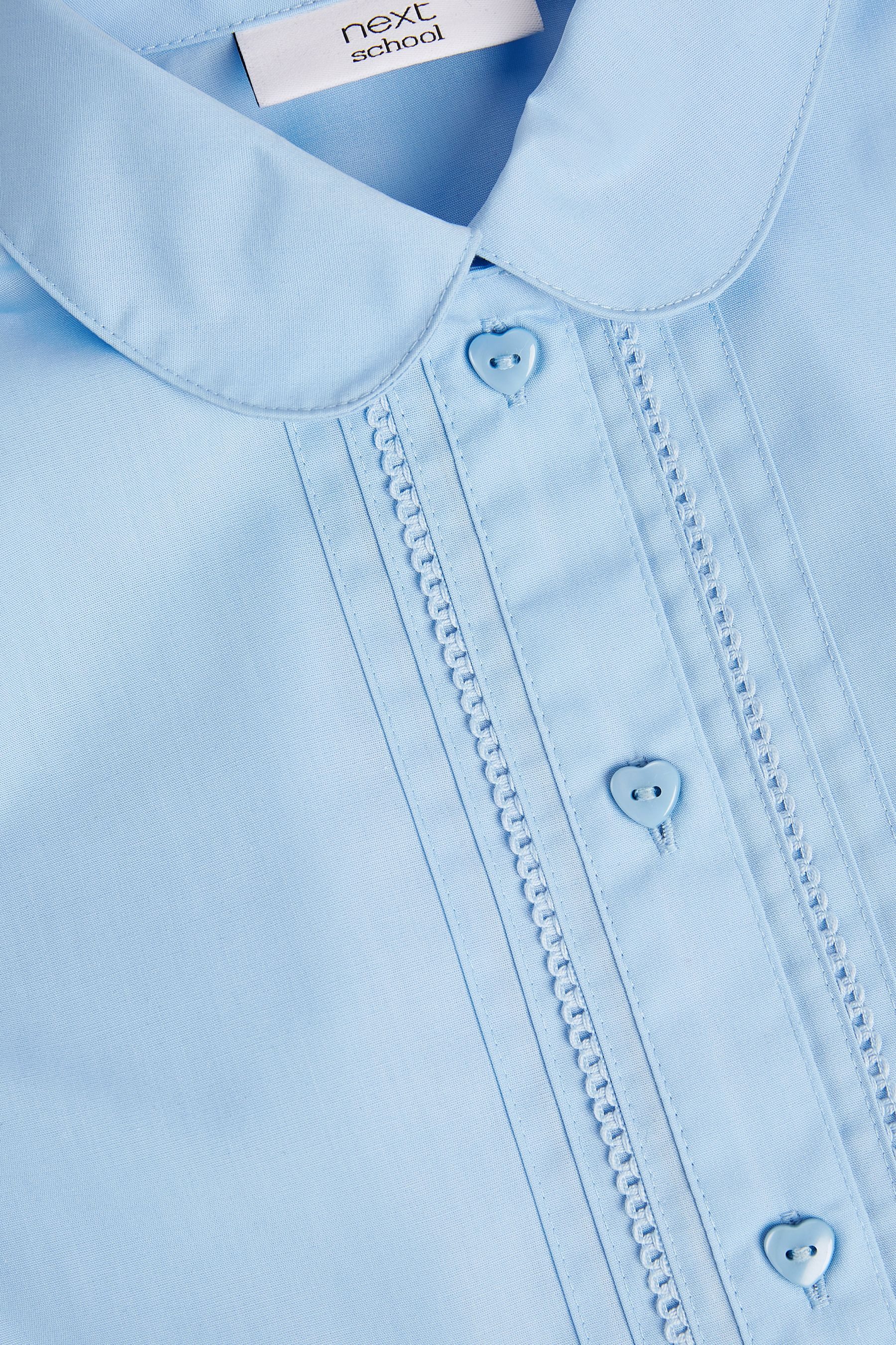 Next Langarmbluse Bluse mit Puffärmeln und Spitzendetails (1-tlg)