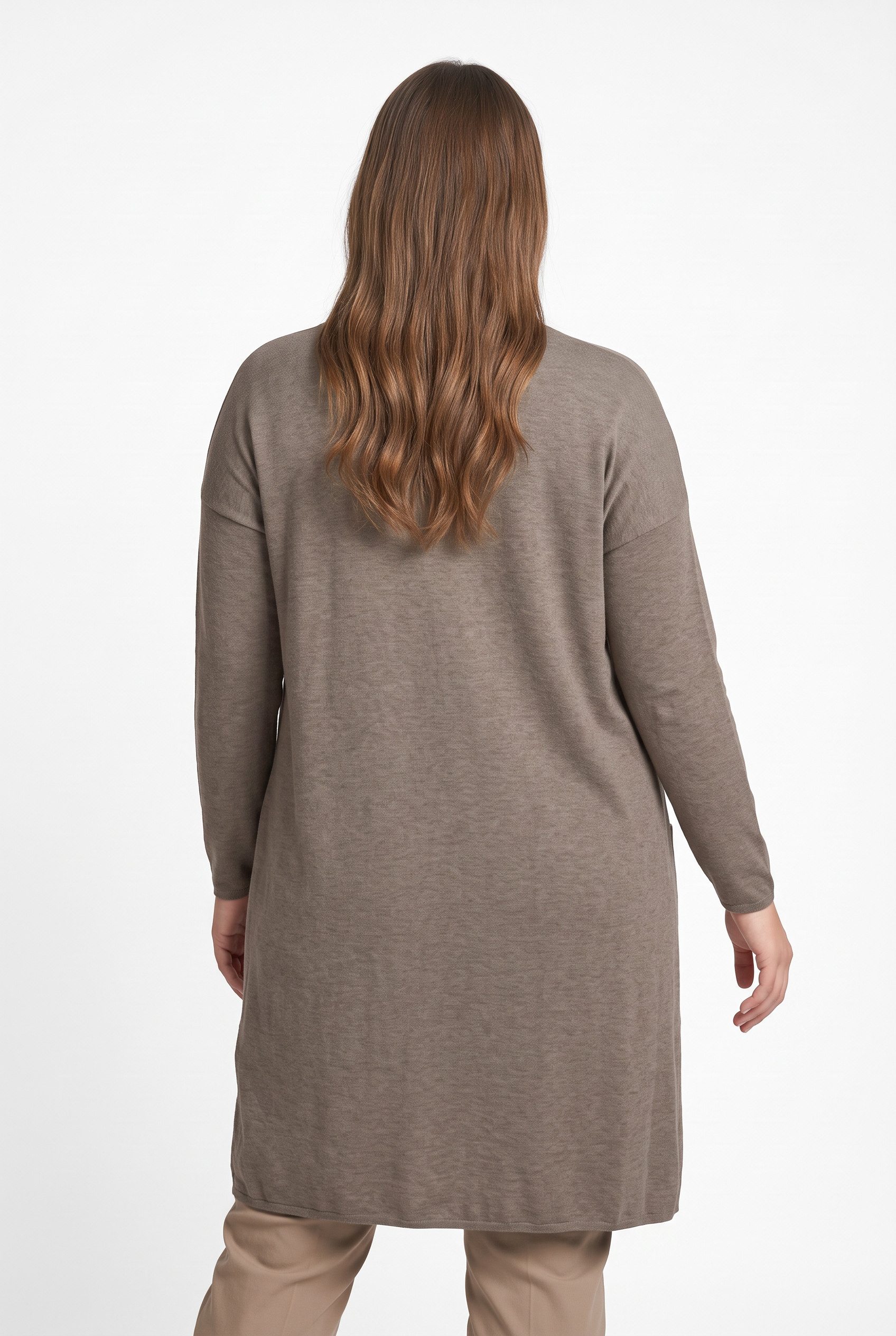 ONLY CARMAKOMA Strickjacke CARNEW ESLY LS OPEN LONG CARDIGAN NP KNT Viskosemischung – Bild 3 von 5
