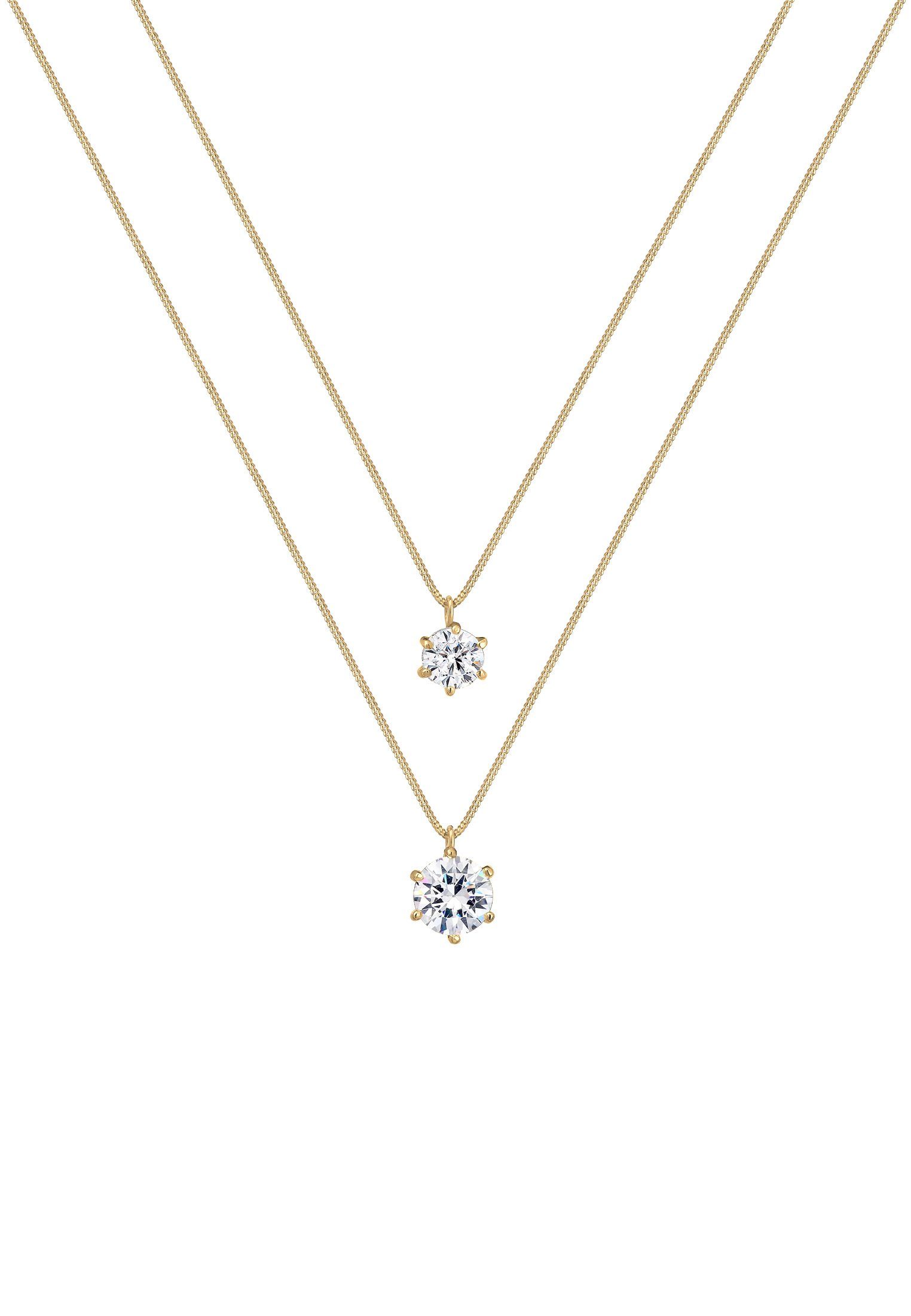 Elli Gliederkette Layer Rund 925 Silber, günstig online kaufen
