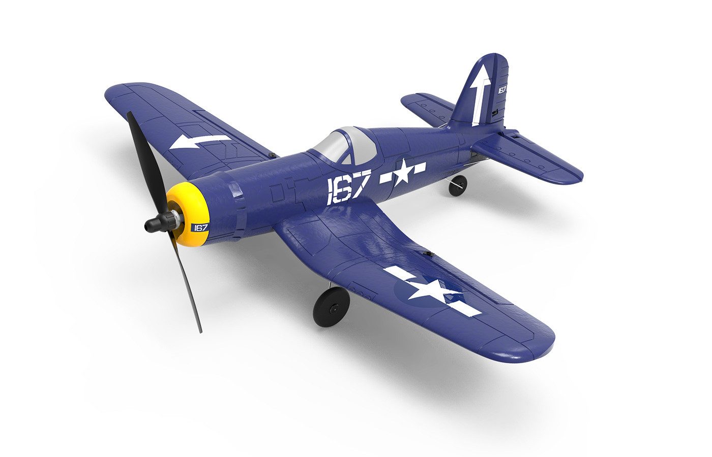 Robitronic RC-Helikopter Modster MDX F4U Corsair RC Flugzeug RTF inkl. 6-Achs-Fluglagenstabi