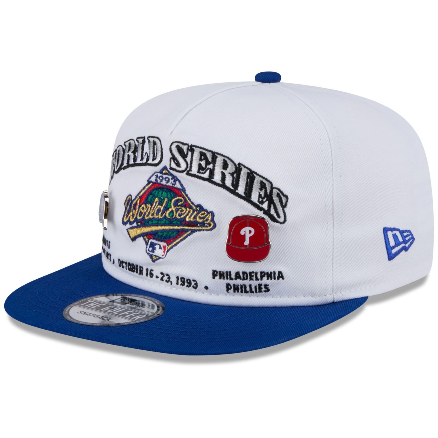 Snapback Cap Golfer WORLD SERIES 1993 PIN Jays Phillies