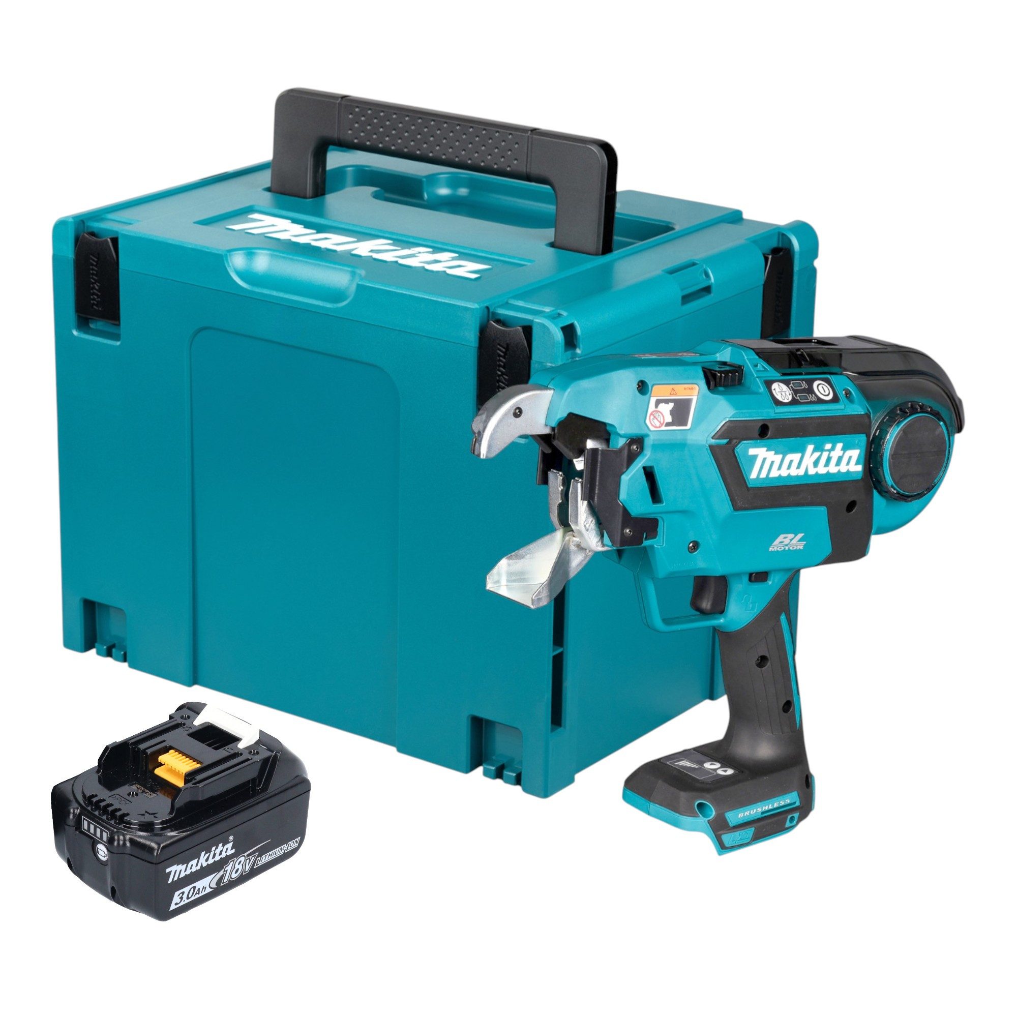 Makita Blindnietzange DTR 181 F1J Akku Bewehrungsverbinder 18 V 0,8 mm Brushless + 1x Akku