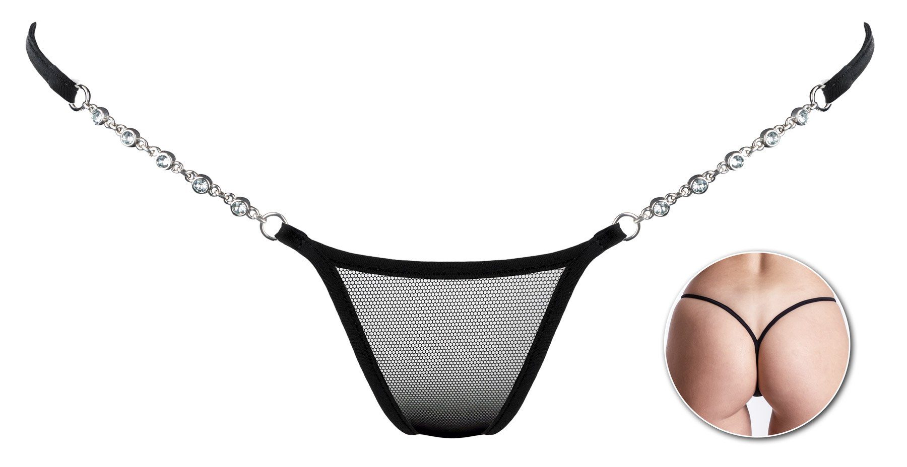 Ministring Transparent Black V-String LC266TBV
