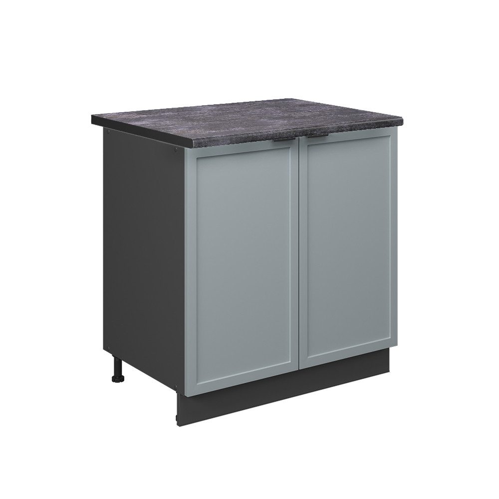 Vicco Spülenunterschrank Fame-Line, Hellblau-grau/Anthrazit, 80 cm günstig online kaufen