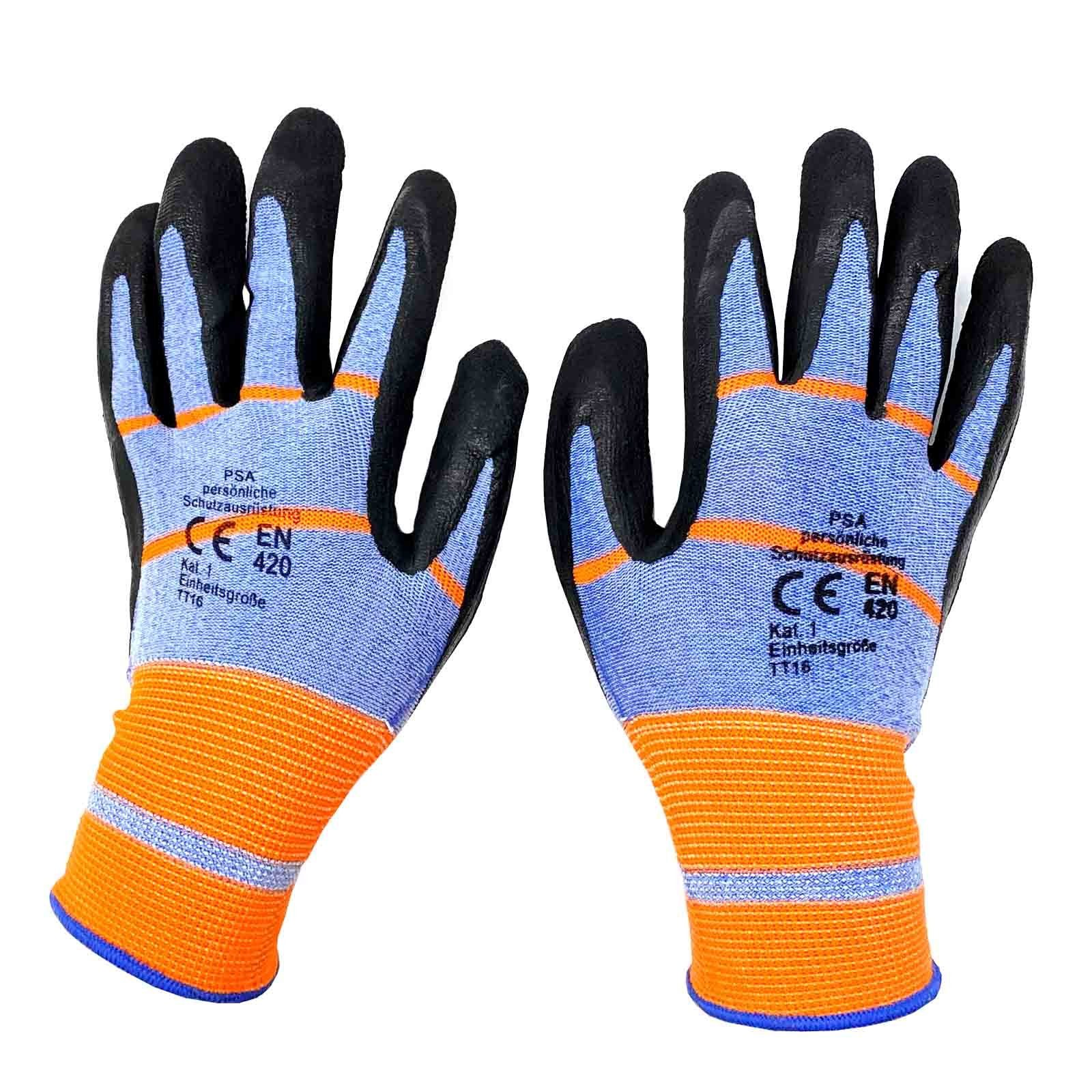 HAC24 Arbeitshandschuhe Arbeitshandschuhe Gartenhandschuhe Schutzhandschuhe (Set) Ultra Flex