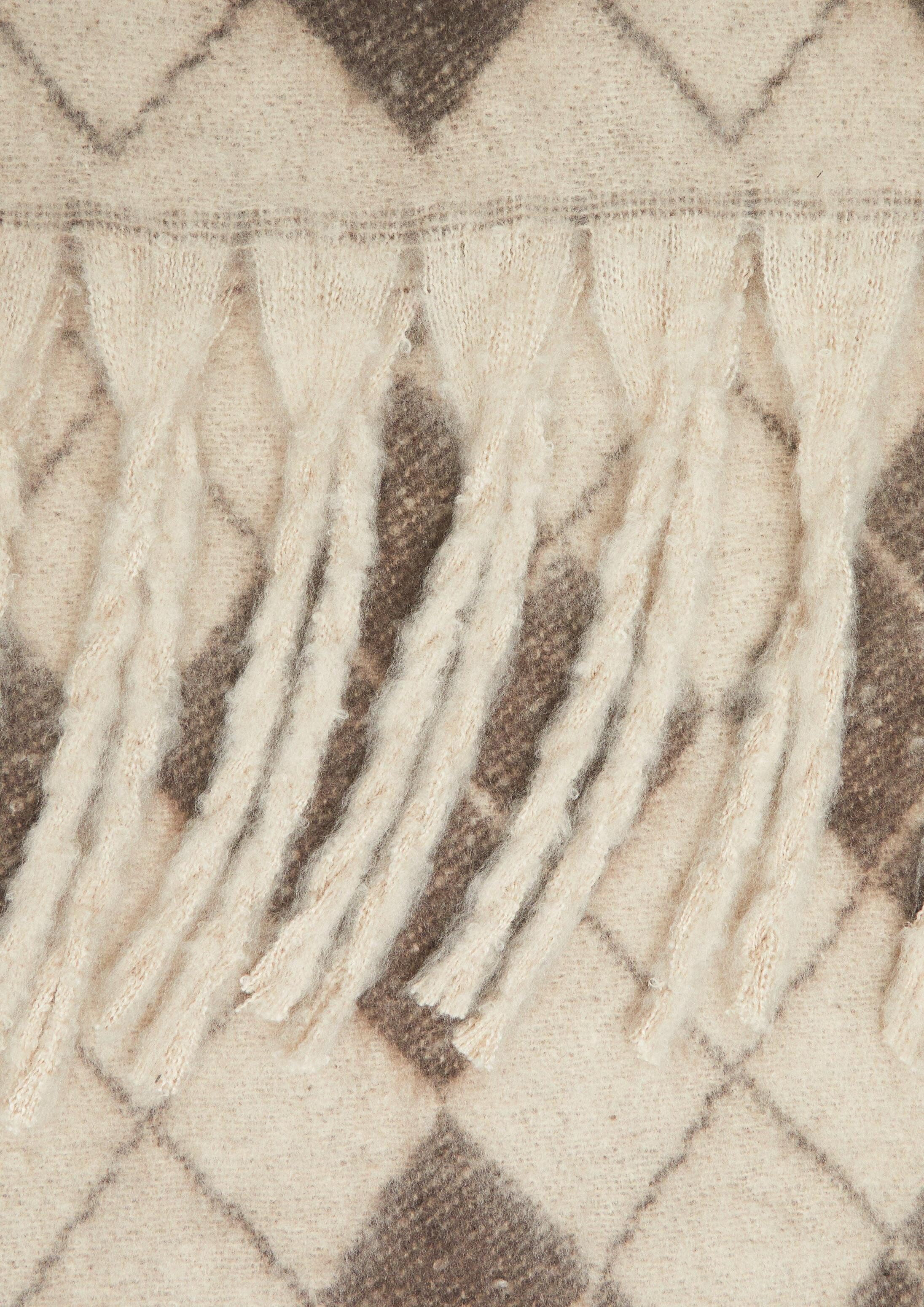 comma Schal Tuch, Kuscheliger Schal mit Argyle-Muster