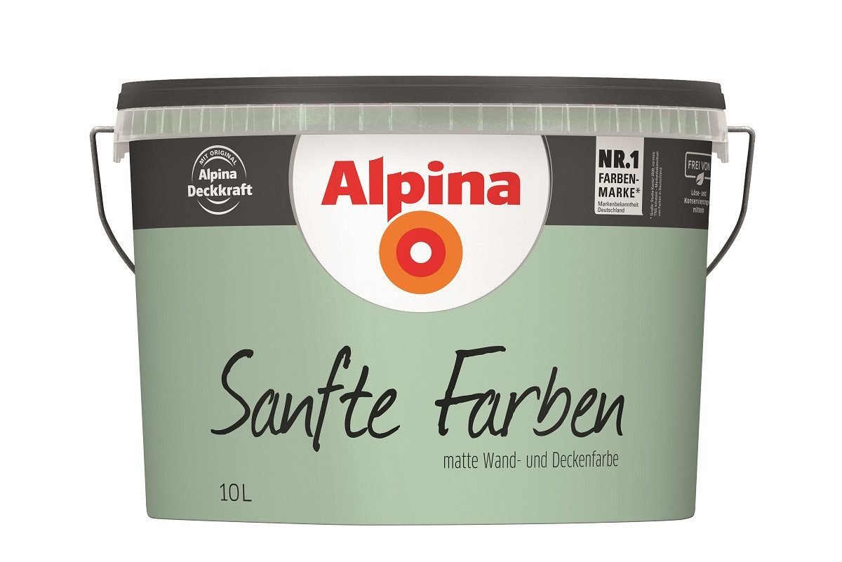 Alpina Wandfarbe Alpina Sanfte Farben Wandfarbe 10 L lagune