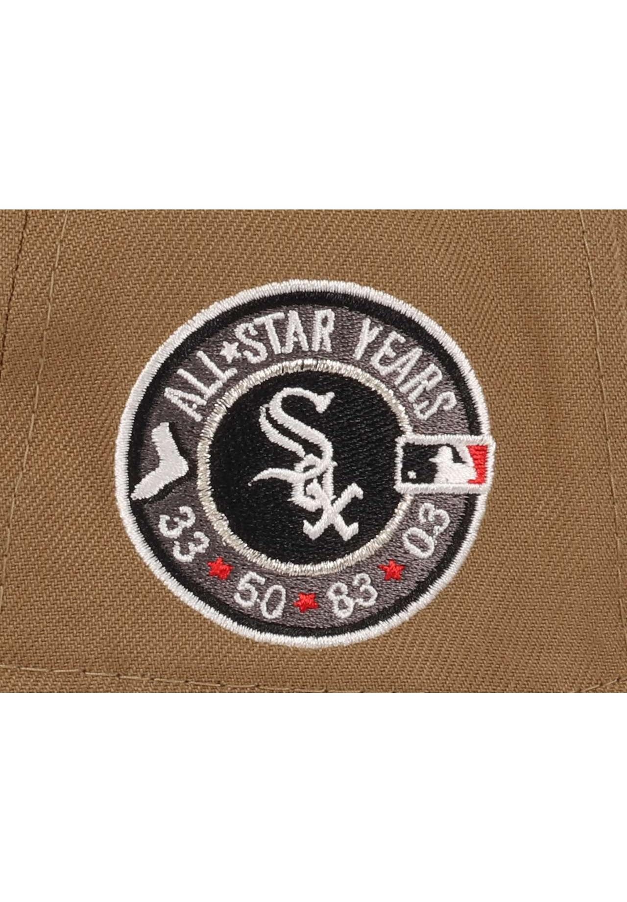 New Era Baseball Cap Chicago White Sox MLB All-Star Years Sidepatch Khaki Black Cord 9Forty (1-St)