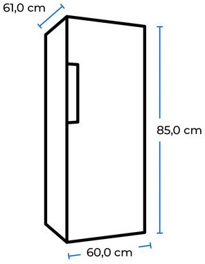 exquisit Vollraumkühlschrank KS18-V-H-170E weiss, 85,0 cm hoch, 60,0 cm breit, 156 L Volumen