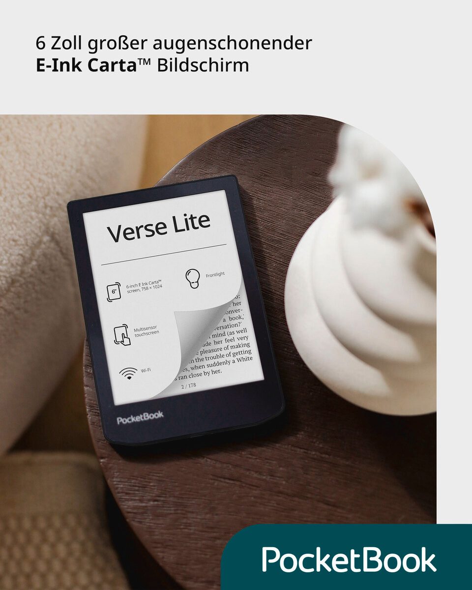 PocketBook PocketBook Verse Lite E-Book (6", WLAN, DACH-Version)