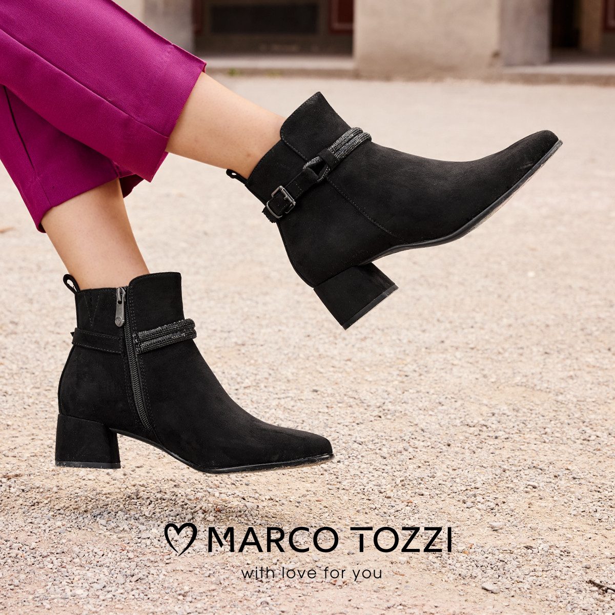 MARCO TOZZI Stiefelette, Blockabsatz, Ankleboots, Businessschuh günstig online kaufen