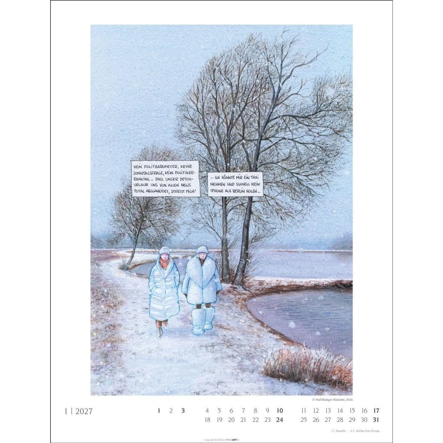 Wandkalender Marunde Kalender 2027