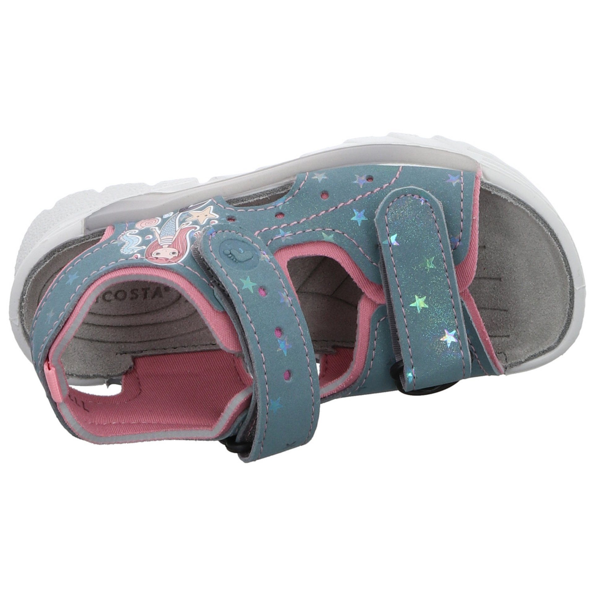 Sandale Surf Schuhe (130) Sandale Sandalen Ricosta Mädchen arctic/mallow Synthetikkombination Kinderschuhe