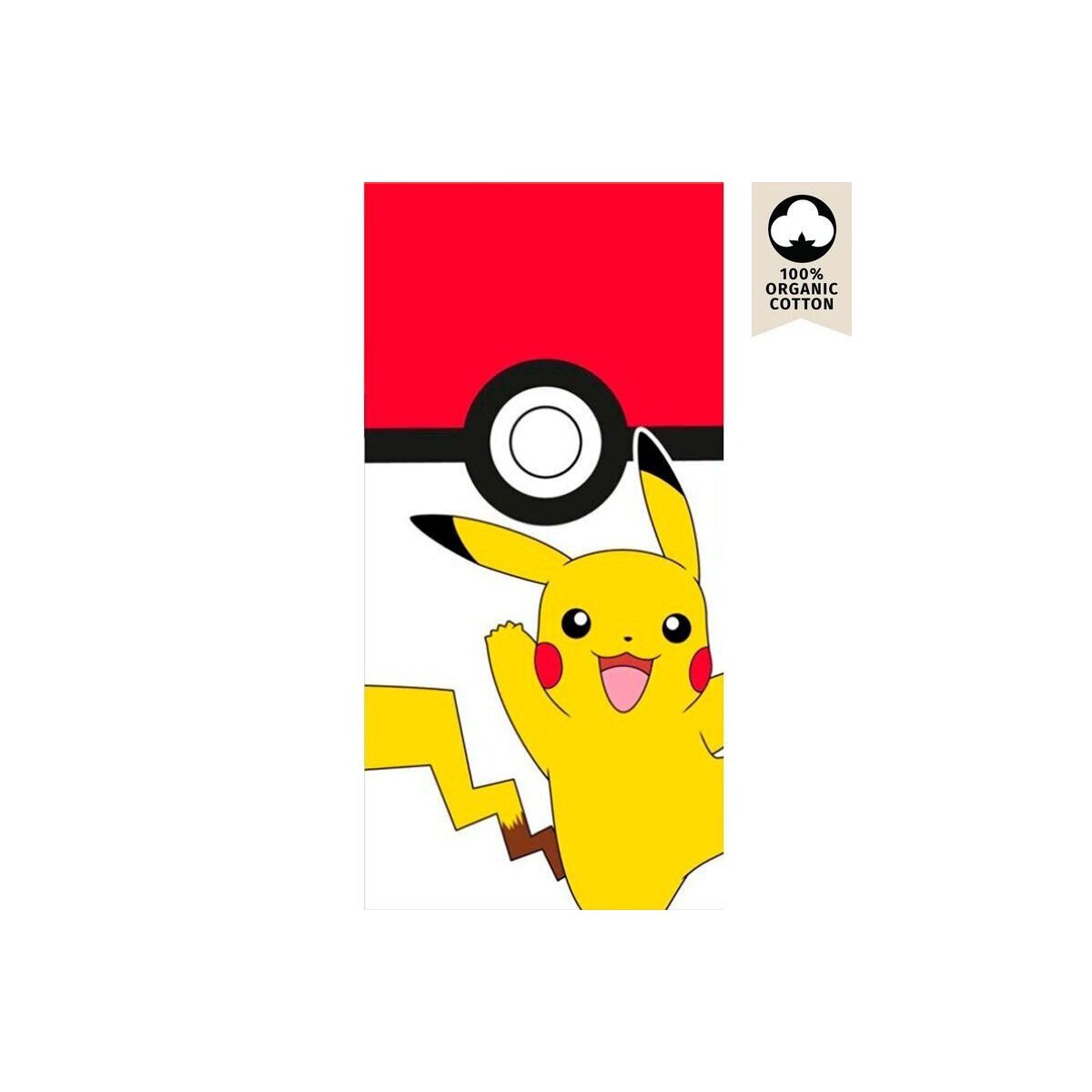 POKÉMON Badetücher Pokémon Baumwoll-Badetuch Strandtuch 70x140cm, 100% Baumwolle (1-St)