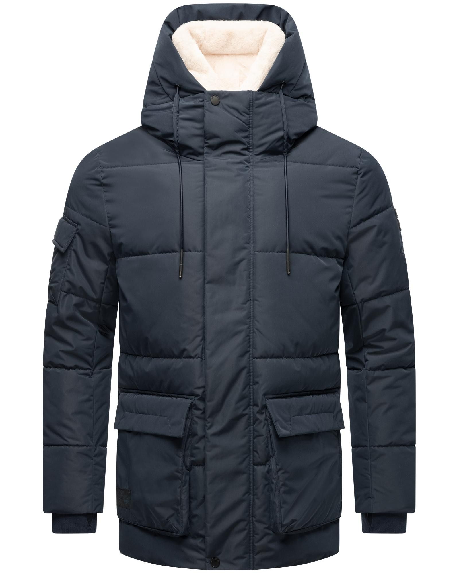 Stone Harbour Winterjacke Lauroo XX urbane Herren Steppjacke mit kuscheligem Teddyfleece