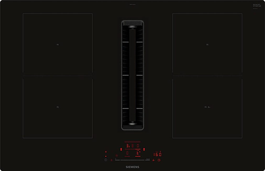 SIEMENS Kochfeld mit Dunstabzug iQ500 ED811HQ26E, mit Flachkanal