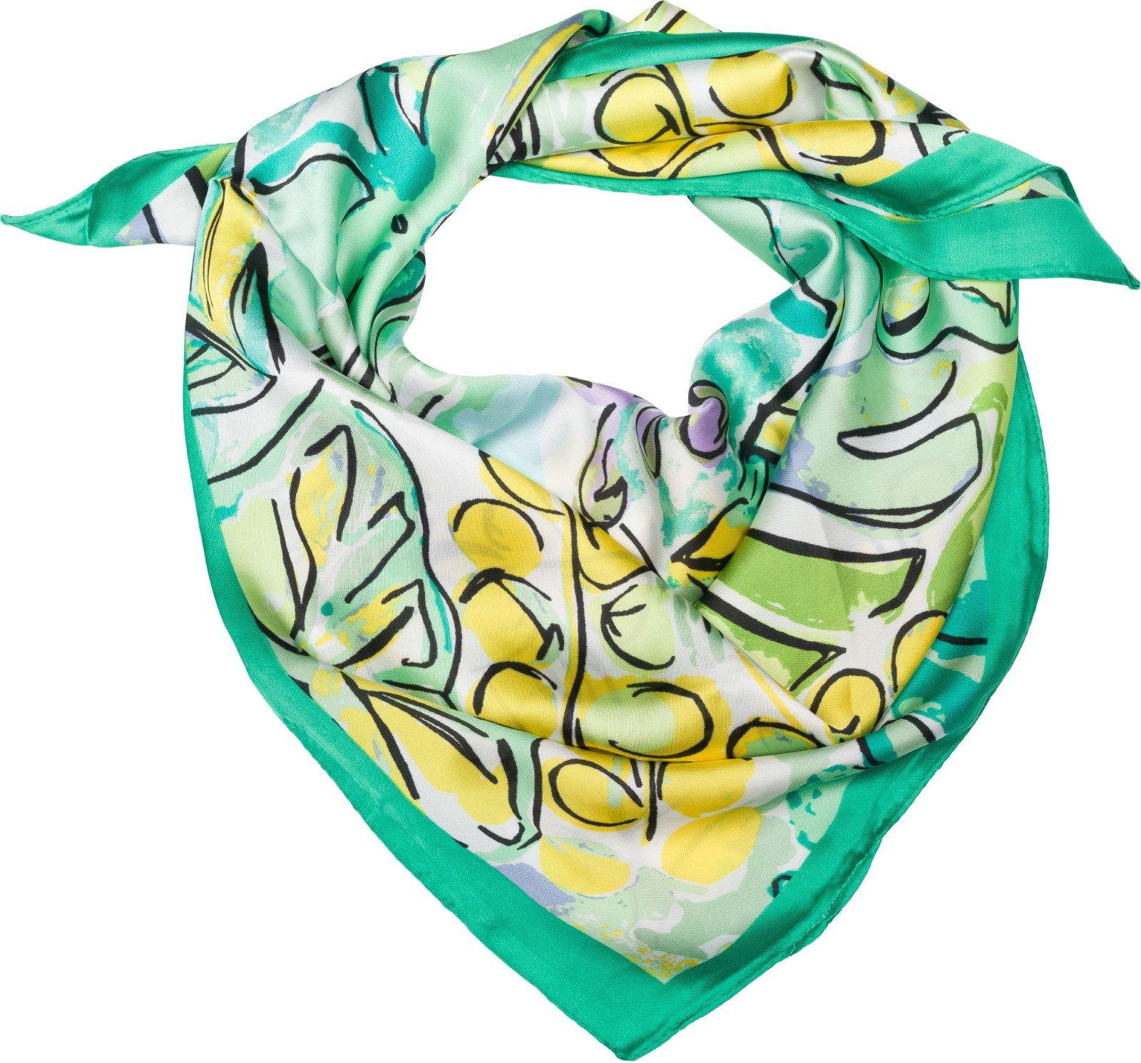 styleBREAKER Modetuch Halstuch Palmen Muster Popart Style, (1-St)