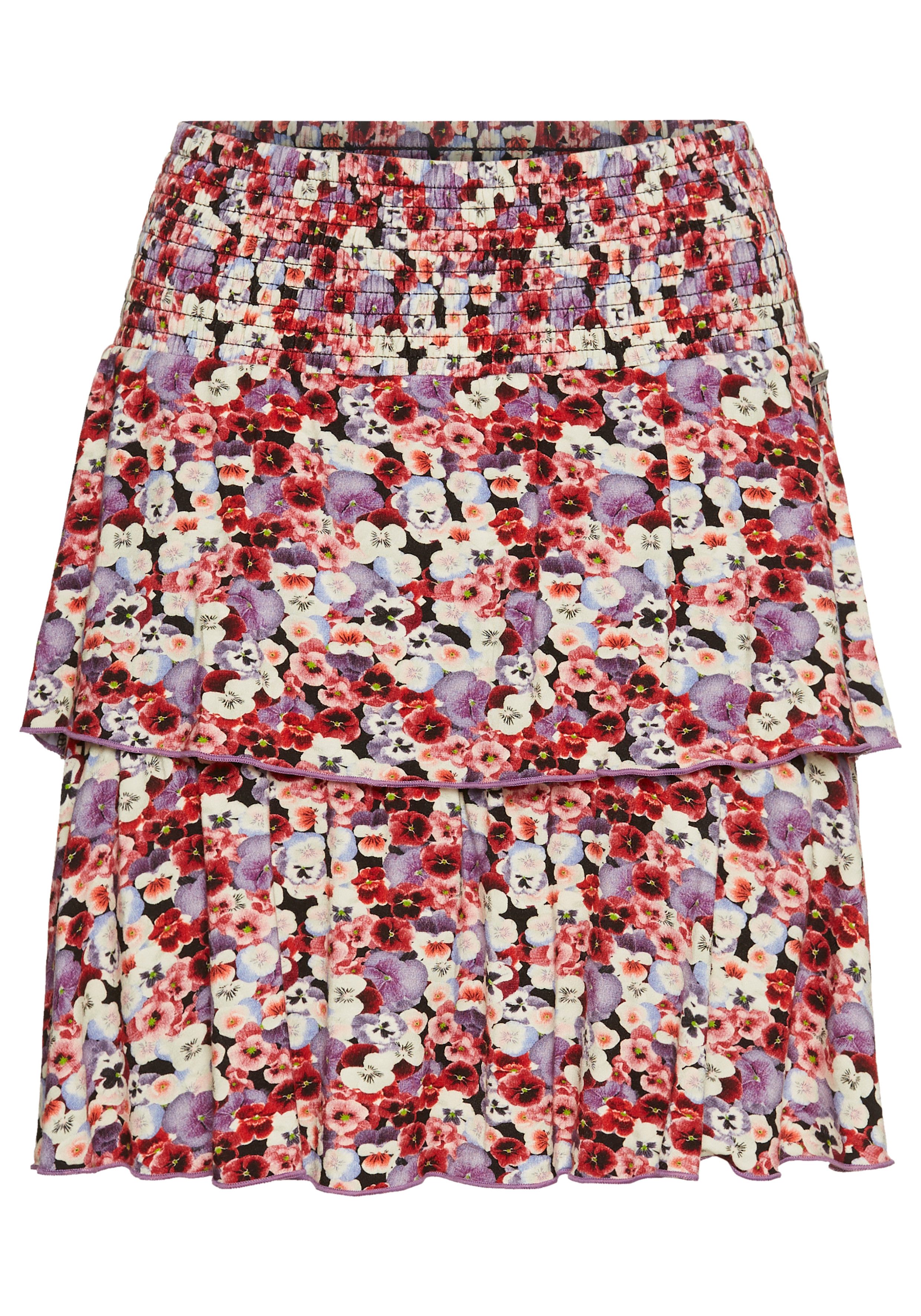 Laura Scott Jerseyrock in Stufenform mit sommerlichem Blumenprint – Bild 5 von 5