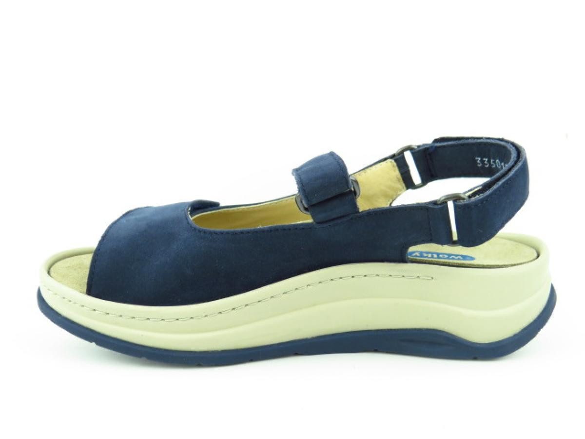WOLKY Adura Timber Nubuk denim Sandale günstig online kaufen
