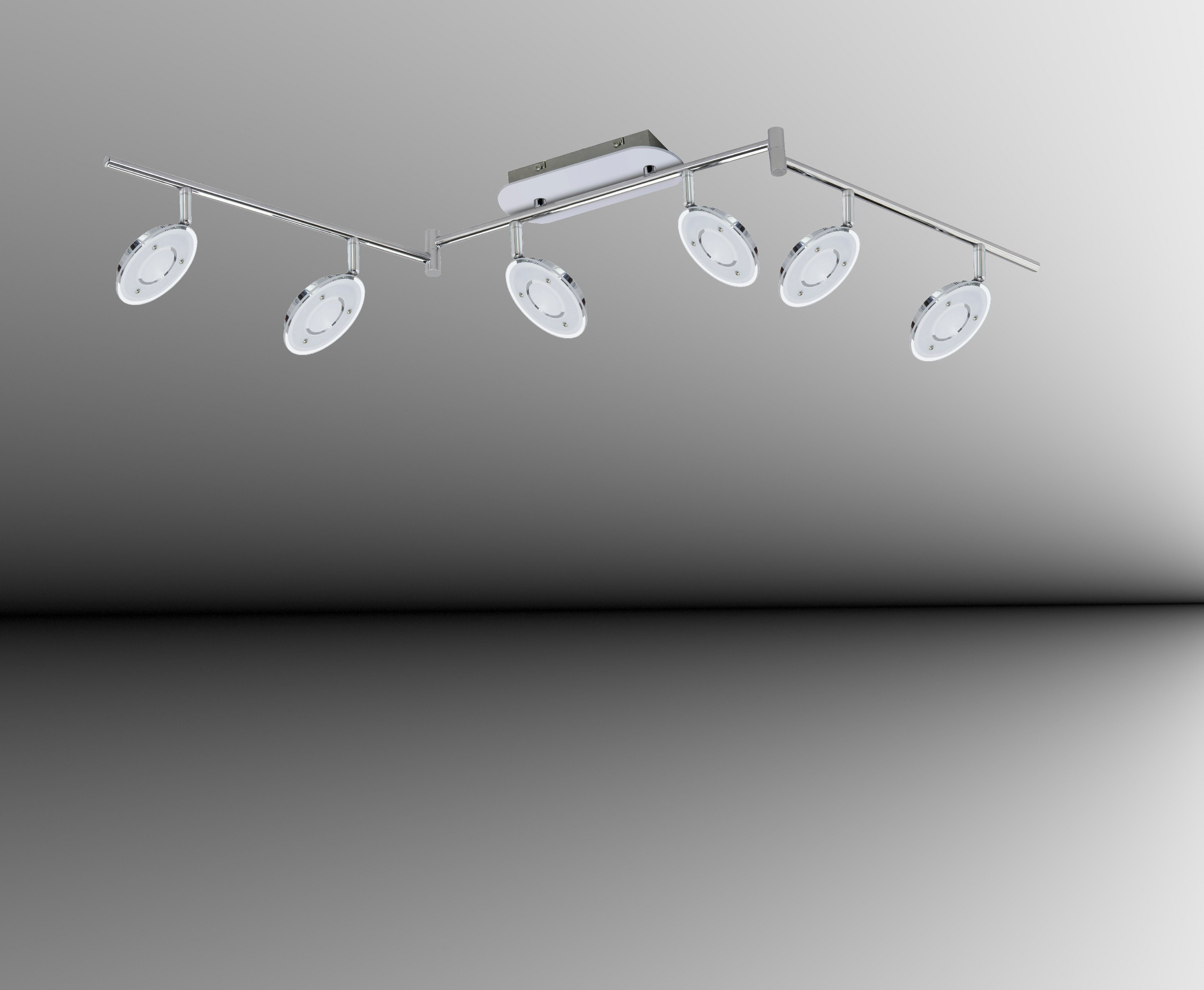 TRANGO LED Deckenstrahler, 6-flammig 2002-068 LED Wohnzimmer Lampe OLI in C günstig online kaufen