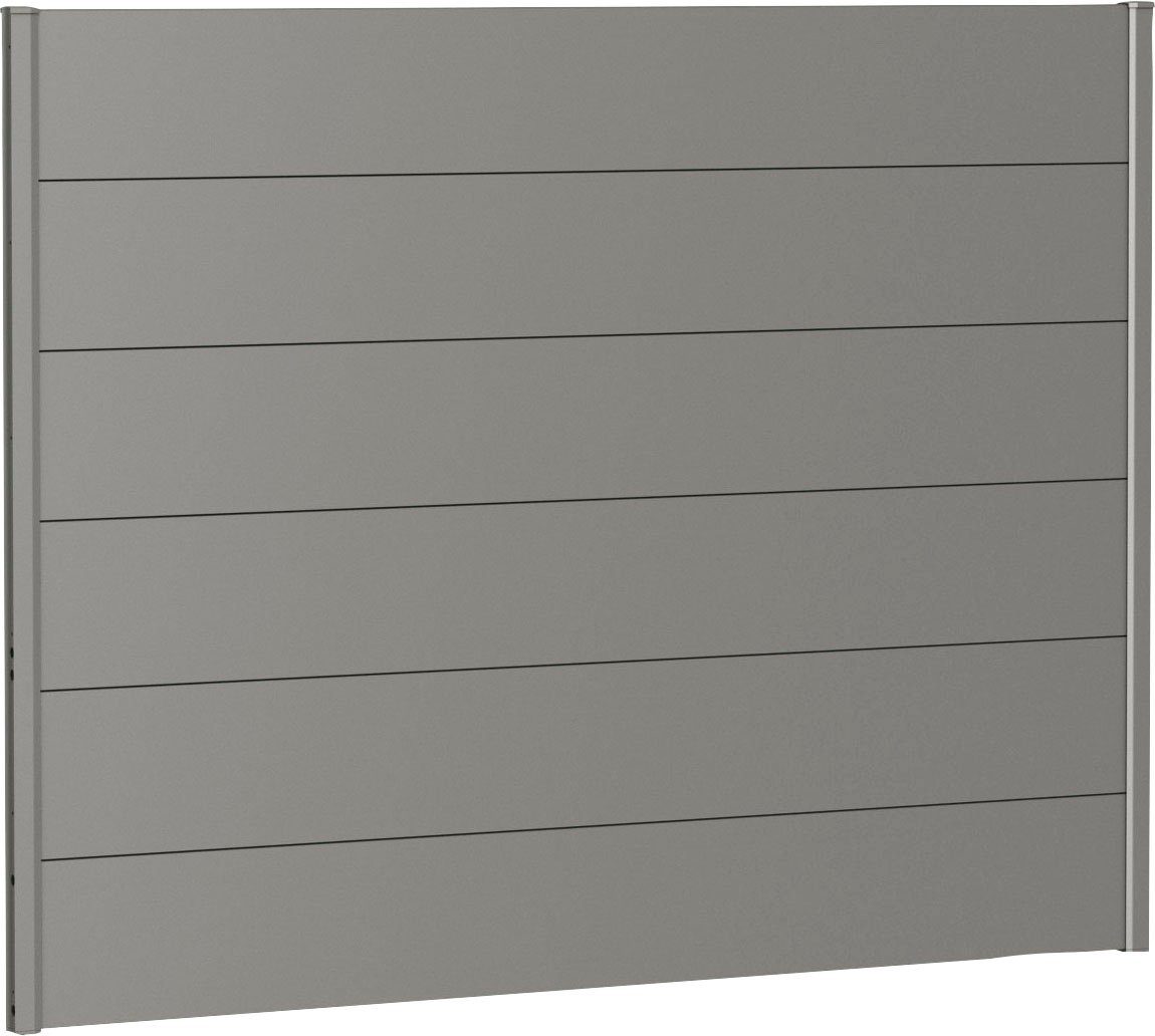 Biohort Sichtschutzelement, 6 Metall-Paneele und 2 Führungsschienen, LxH: 180x137 cm